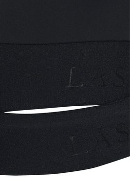 LASCANA ACTIVE Crop-Top mit glänzendem Bundabschluss und Logoschriftzug