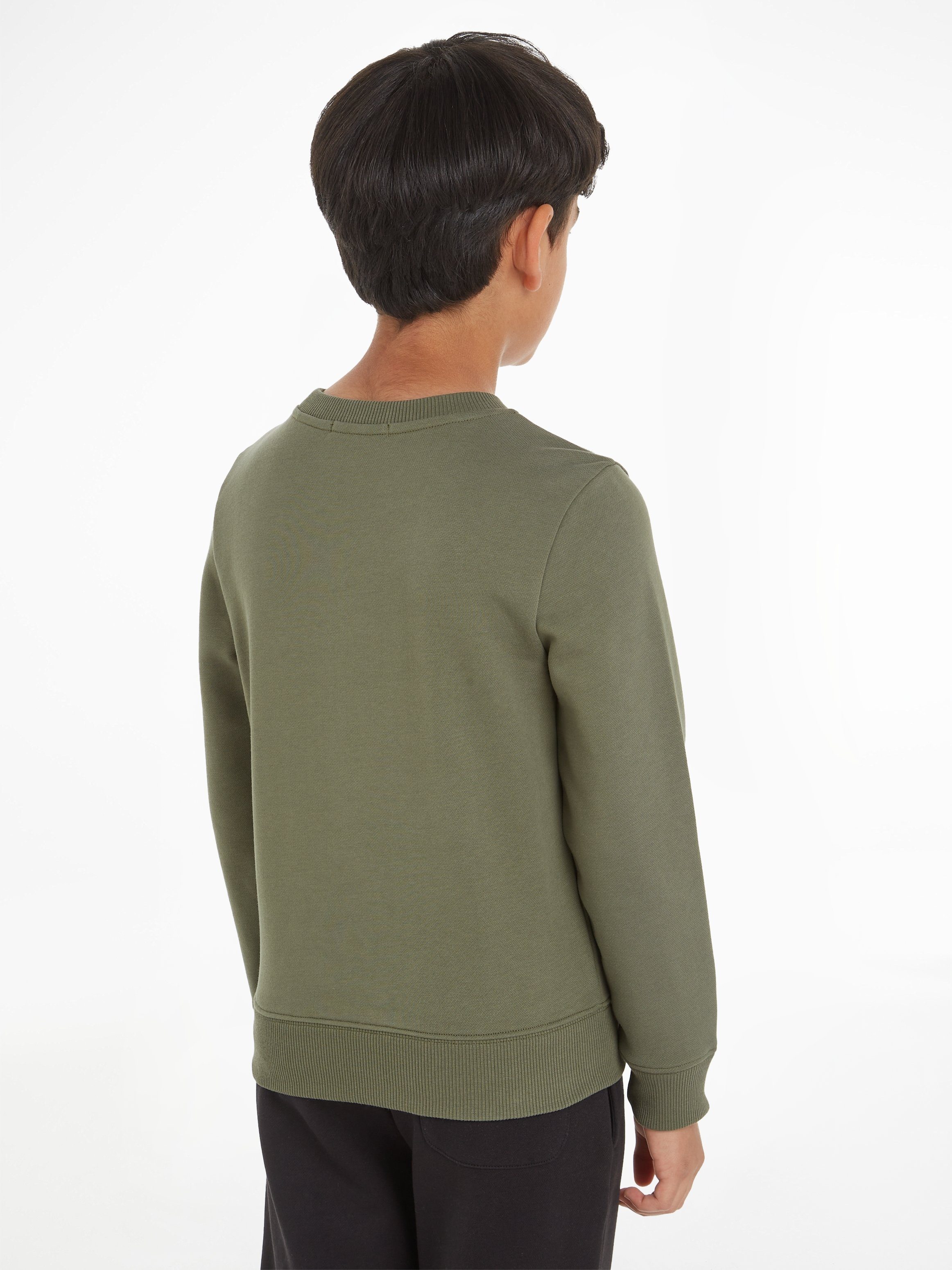 Calvin Klein Jeans Sweatshirt Olive Logodruck CN MONOGRAM mit SWEATSHIRT Dusty