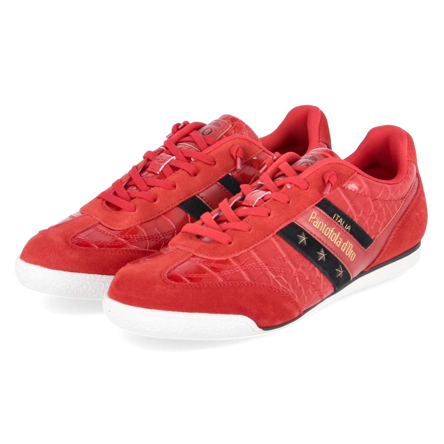 Pantofola d´Oro Pantofola d'oro PD001001761M-03-4100 Herren Leder und Synthetik red Schnürschuh