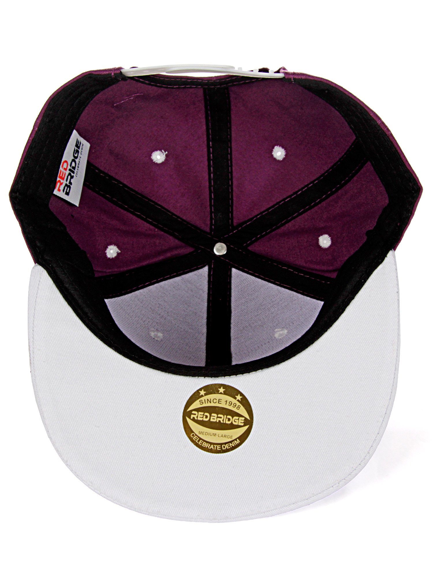 RedBridge Baseball Cap Wellingborough mit violett-weiß Druckverschluss