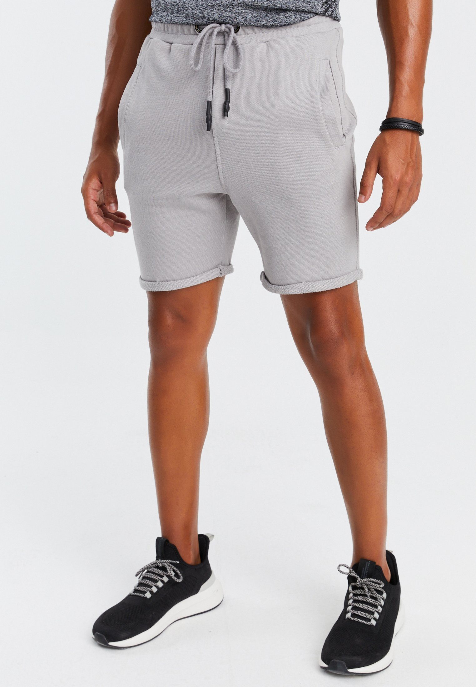 grau Nelson Trainingshose Herren Leif Gym-Short LN-8316