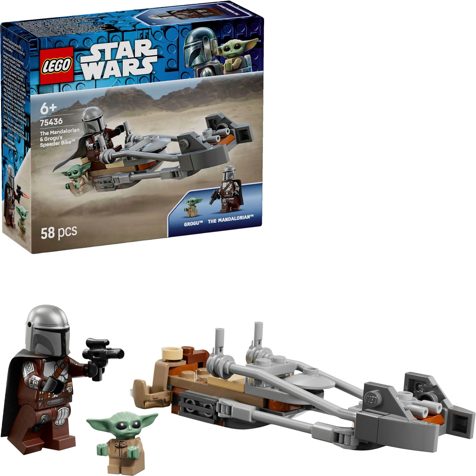 LEGO® Der Mandalorianer und Grogu auf ihrem Speeder Bike (75436) Konstrukti günstig online kaufen