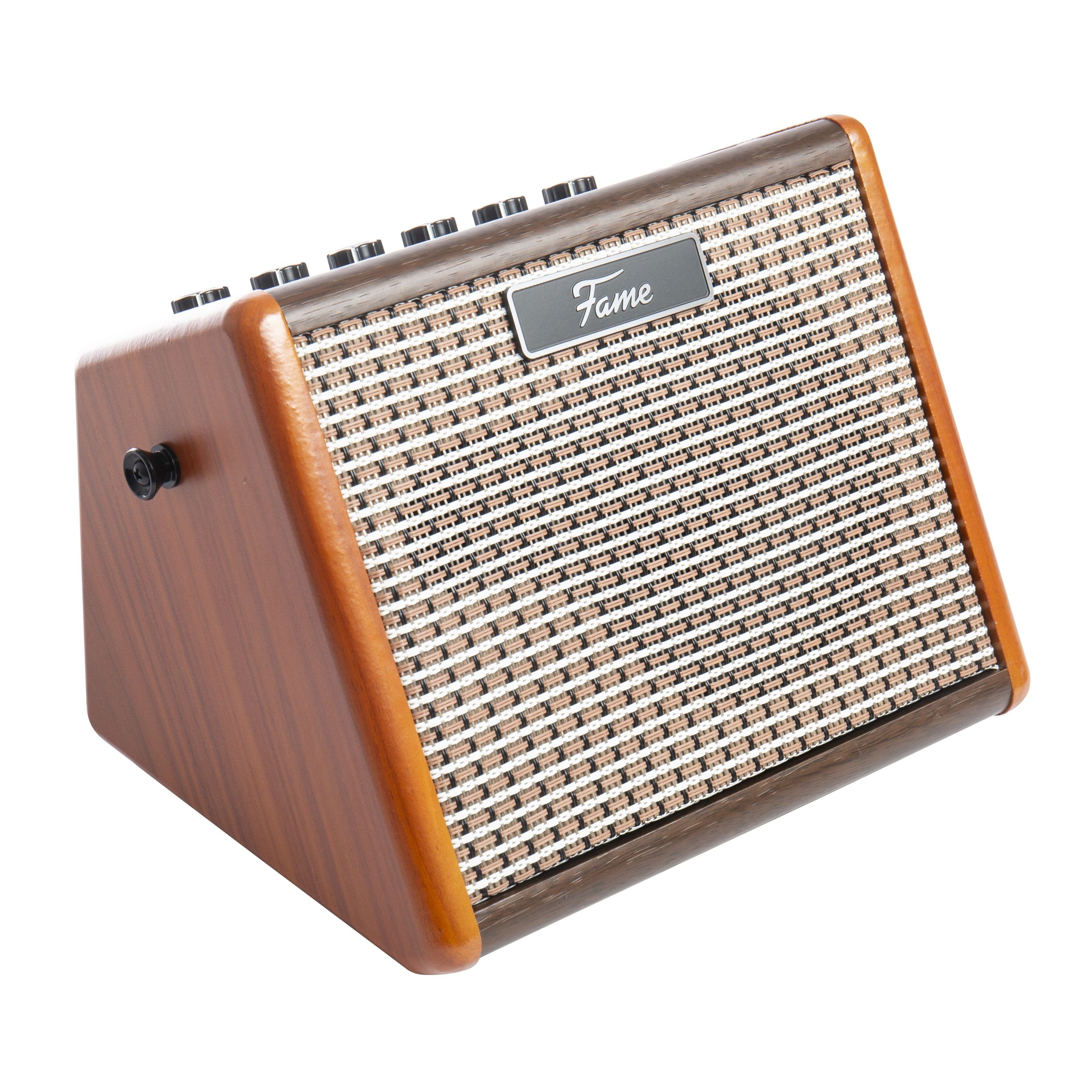 FAME Verstärker (AG-15A Akkubetriebener Akustik-Verstärker mit 15 Watt  Leistung, 2 Kanäle für Gitarre und Gesang, Bluetooth-Schnittstelle und  Echo) online kaufen | OTTO