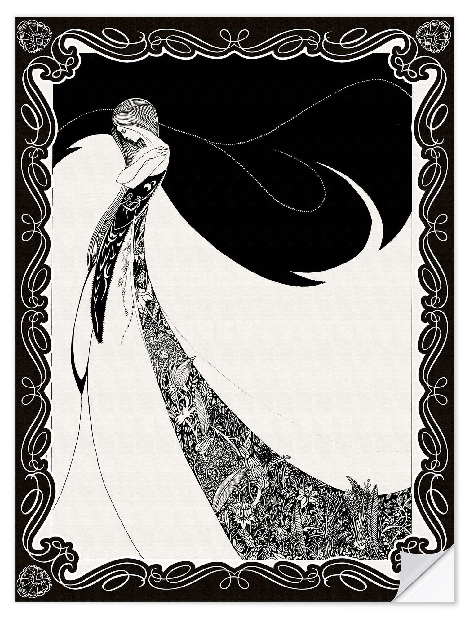 Posterlounge Wandfolie Aubrey Vincent Beardsley, Gayle, Malerei