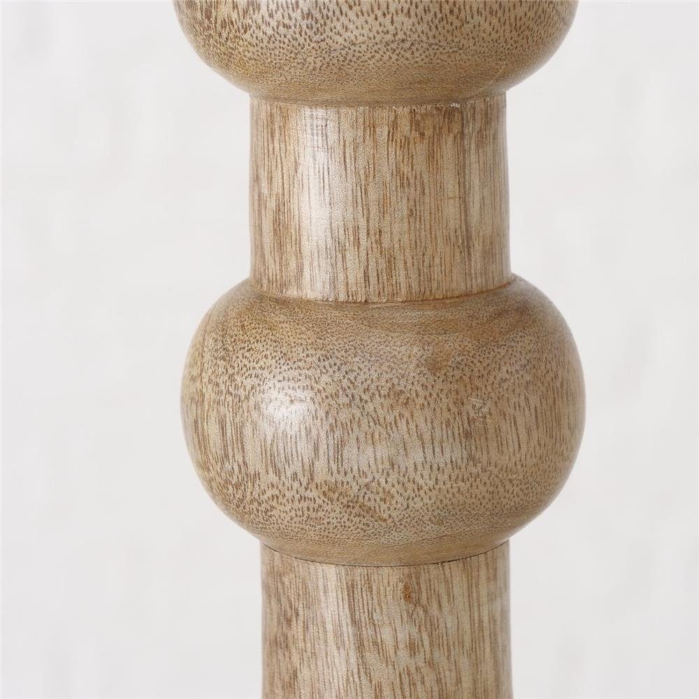 BOLTZE Kerzenleuchter Bubbles, 2er Set Kerzenhalter aus Holz Kerzenständer für Stabkerzen