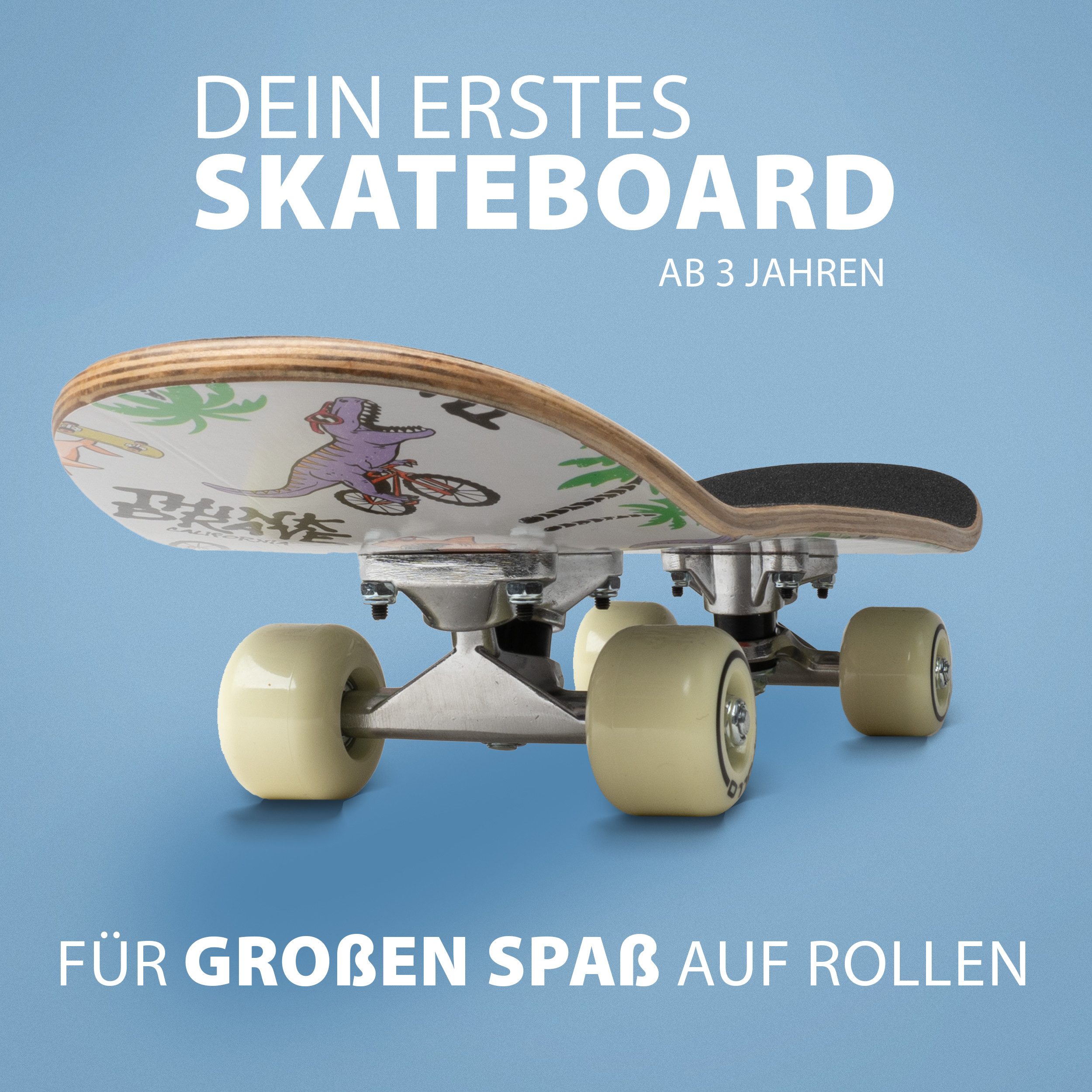 Apollo Skateboard Kinderskateboard 24" Kinder, Longboard, ABEC 3 und Aluminium Achsen