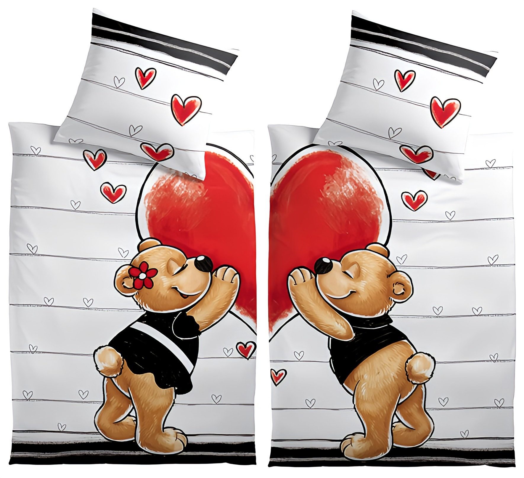 Leonado Vicenti Bettwäsche Romantische Partnerbettwäsche 135x200 cm, Microf günstig online kaufen