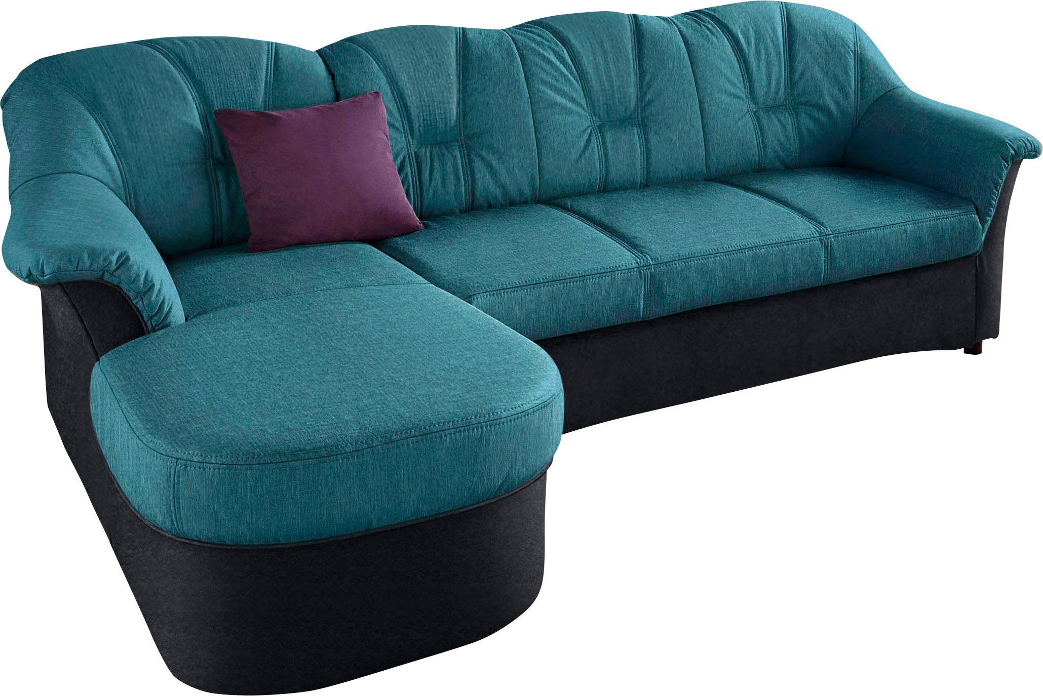 DOMO collection Ecksofa Flores Schlafsofa, B/T/H: 233/142/86 cm, L-Form, wa günstig online kaufen