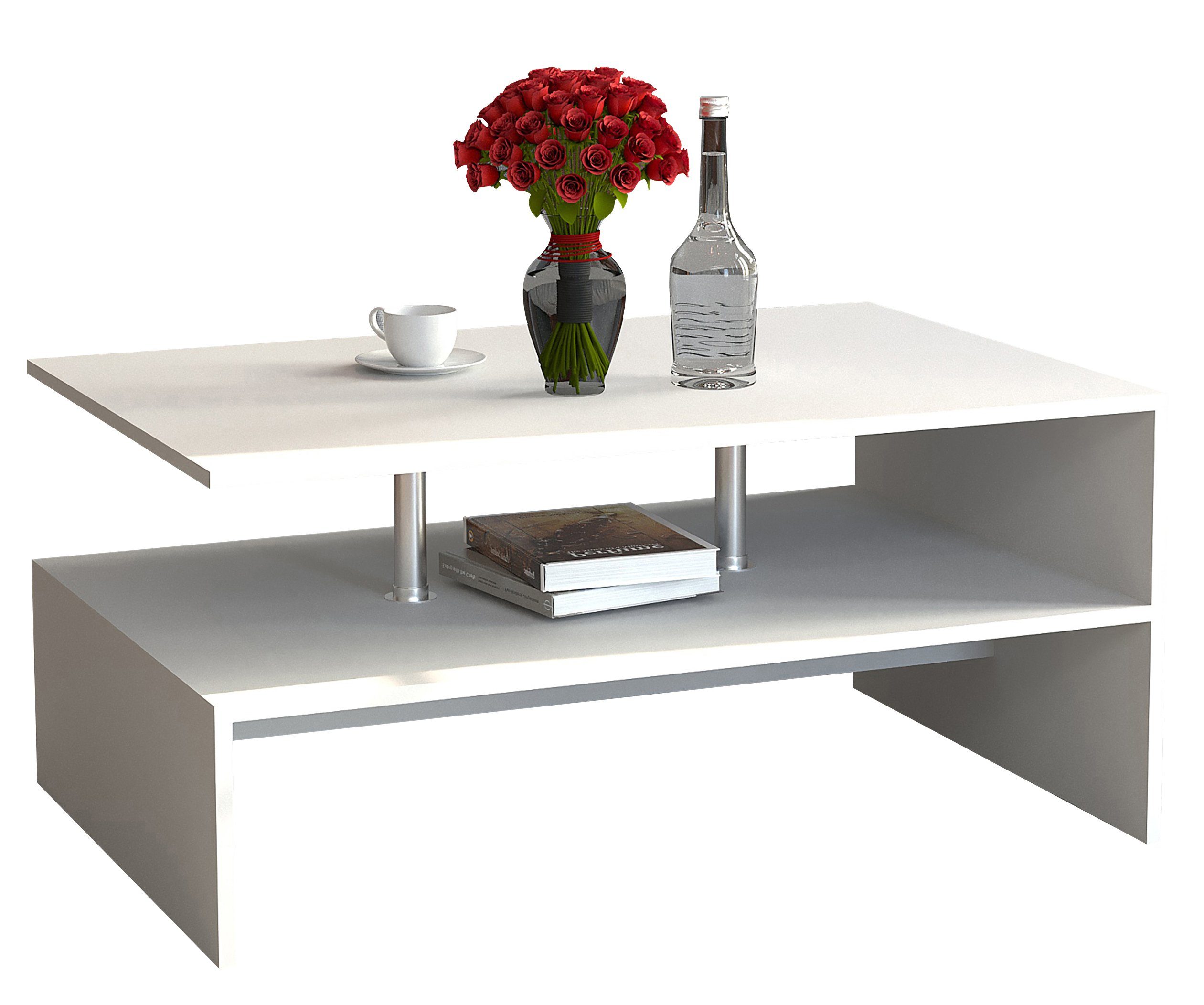 VCM Couchtisch Holz Sofatisch Couchtisch Wohnzimmertisch Maliso L, Pflegeleicht