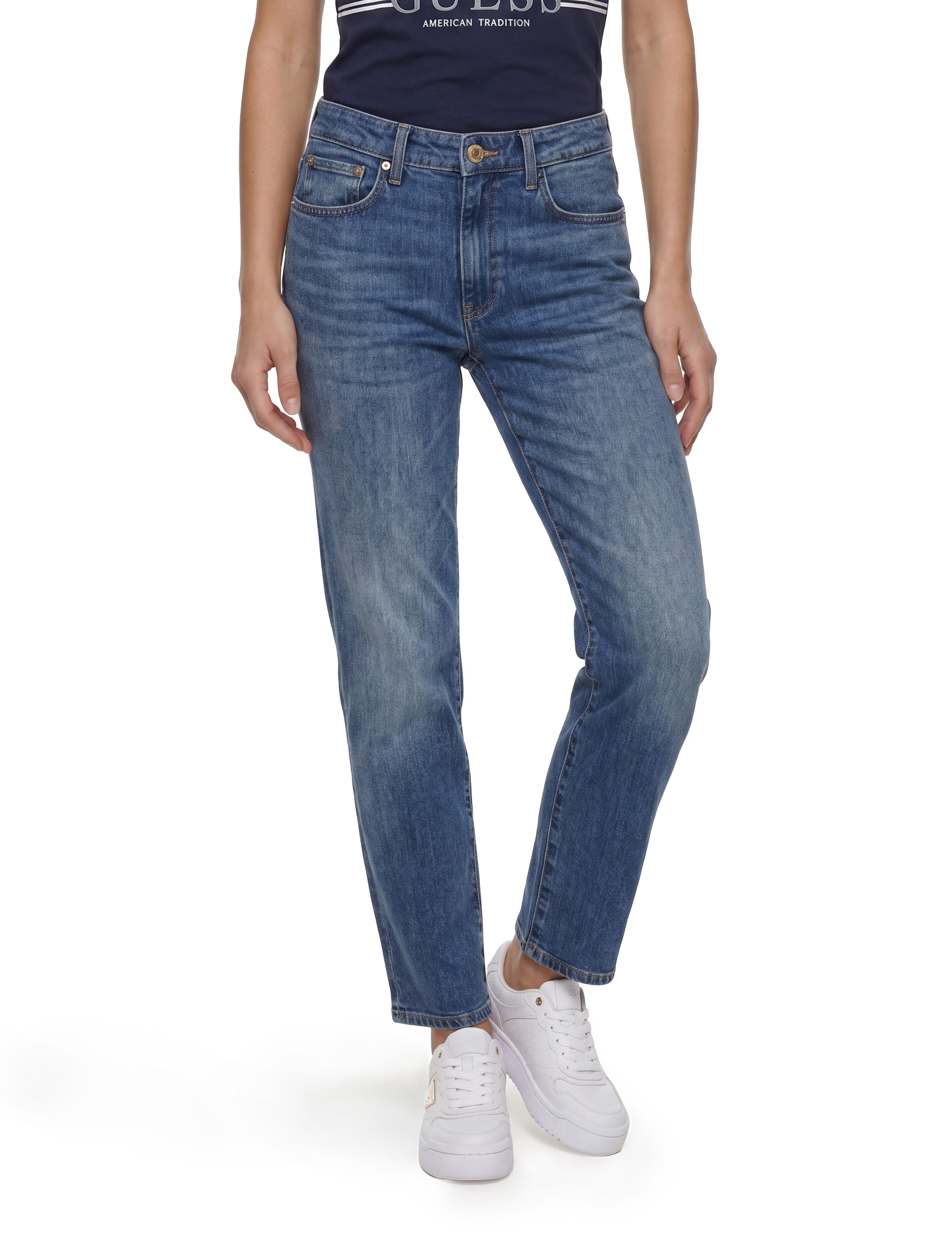 Guess Mom-Jeans NEW MOM aus Baumwollmix mit Stretch