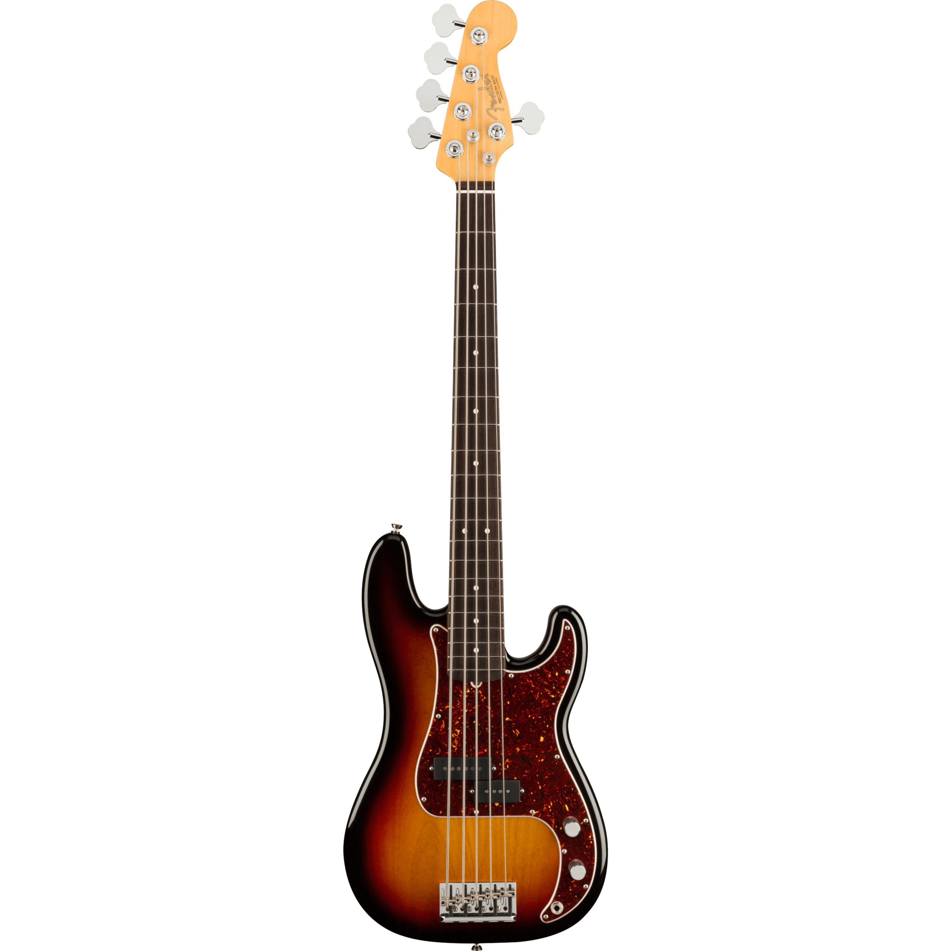 Fender E-Bass, Электрические басы, 5-Saiter Электрические басы, American Professional II Precision Bass V RW 3-Color Sunburst -