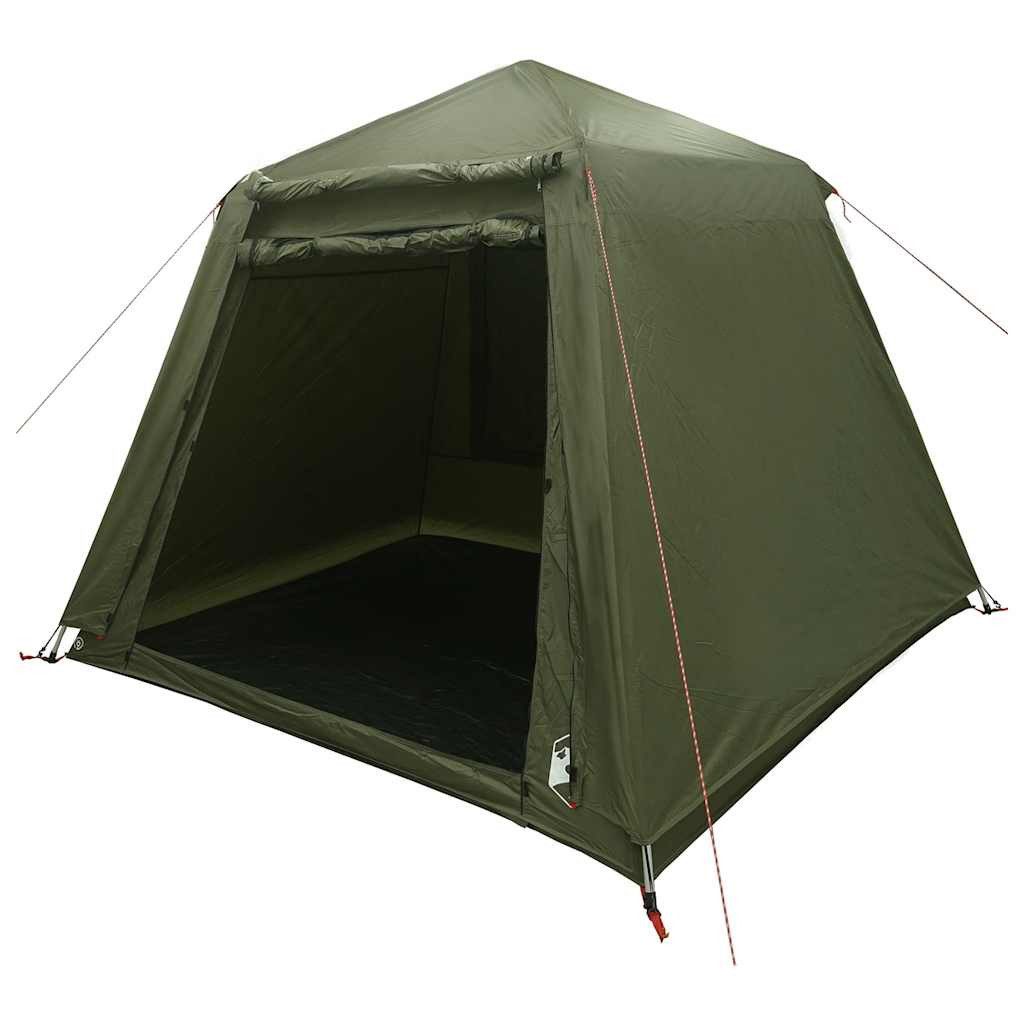 vidaXL Angelzelt Angelzelt 4 Personen Olivgrün Quick Release, Personen: 4 (1 tlg)