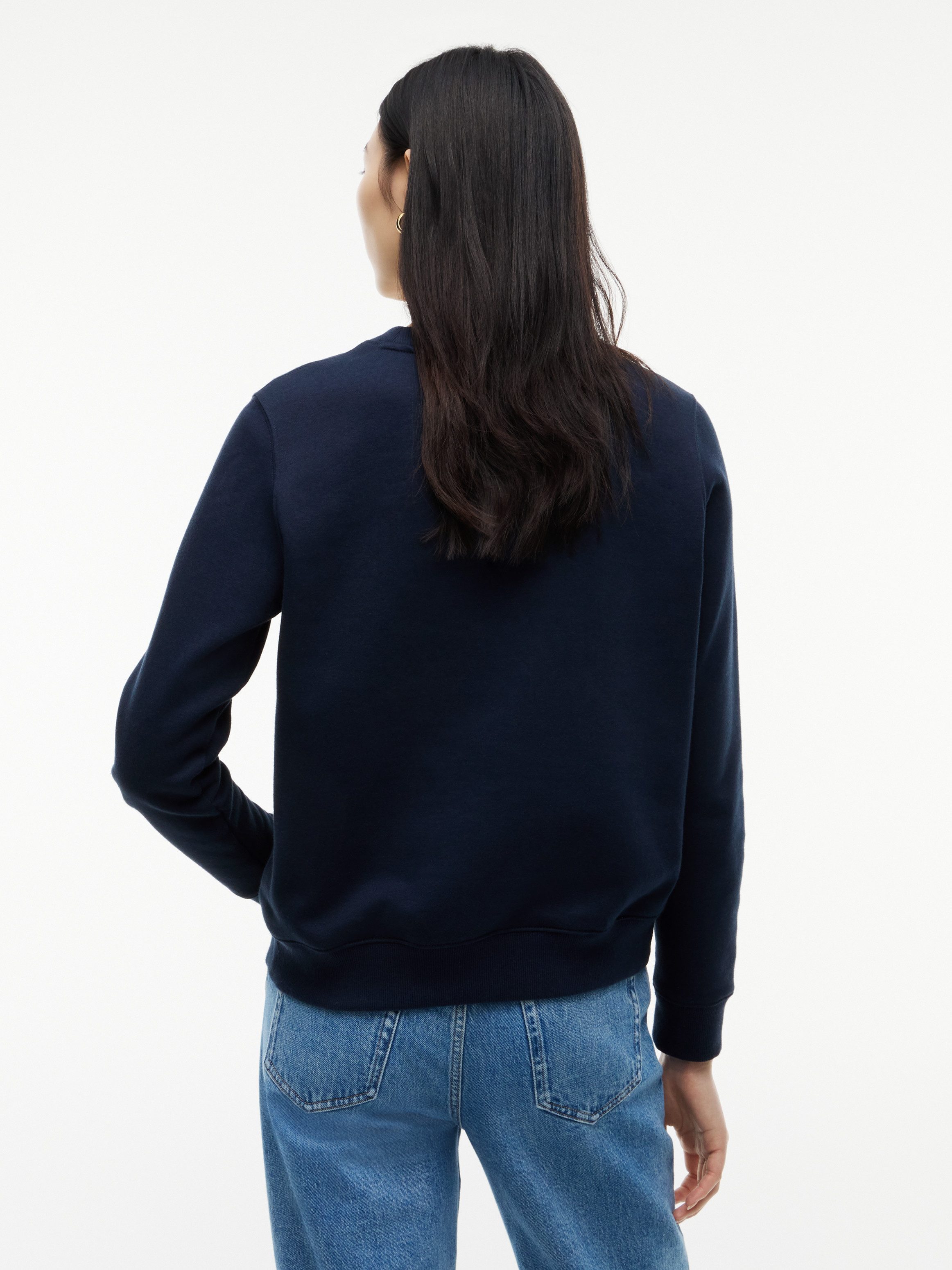 Tommy Jeans Sweatshirt TJW REG S FLAG CREW mit Logostickerei, Regular Fit