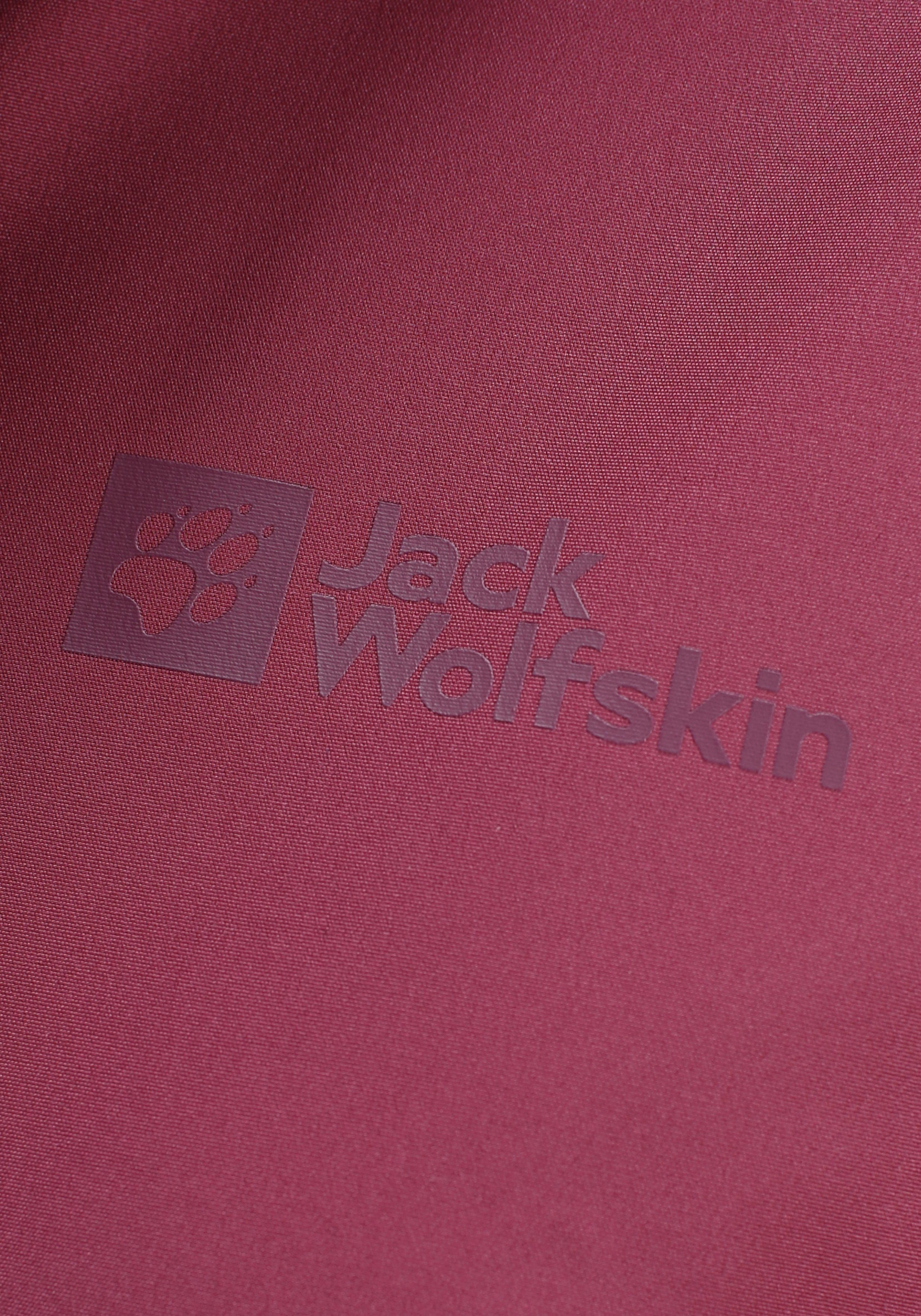 WOMEN JACKET red Wolfskin & Winddicht sangria & TOCORA Atmungsaktiv Wasserdicht Jack Funktionsjacke