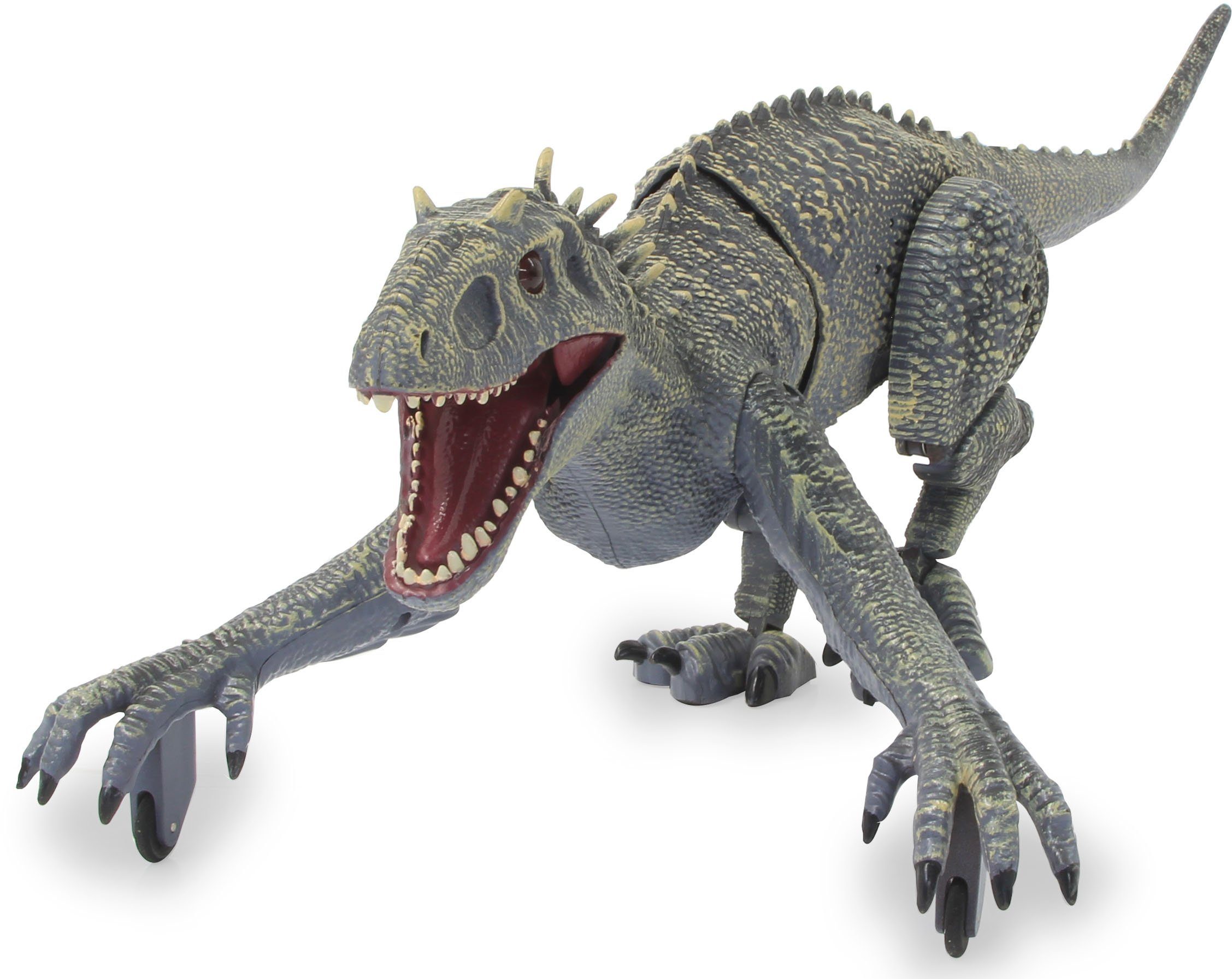 Jamara RC-Tier Dinosaurier Exoraptor, Li-Ion 3,7V, 2,4GHz, grau, mit Licht und Sound