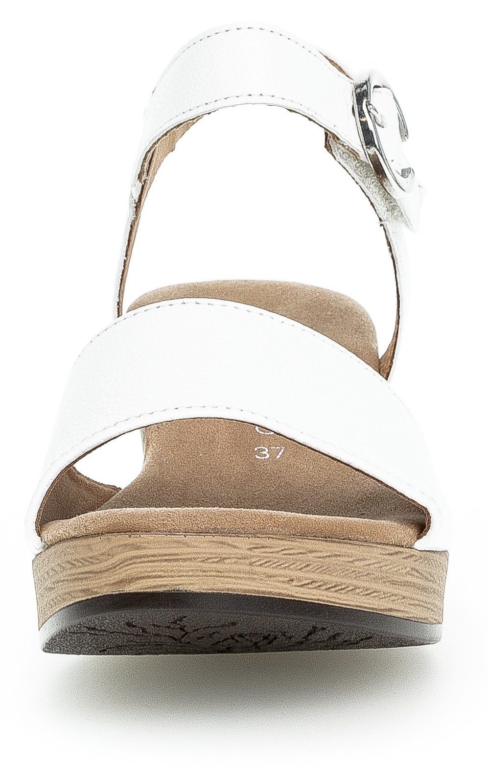 Gabor KRETA Sandalette, Blockabsatz, Sommerschuh, Sandale mit Zierschnalle, Weite G (weit)