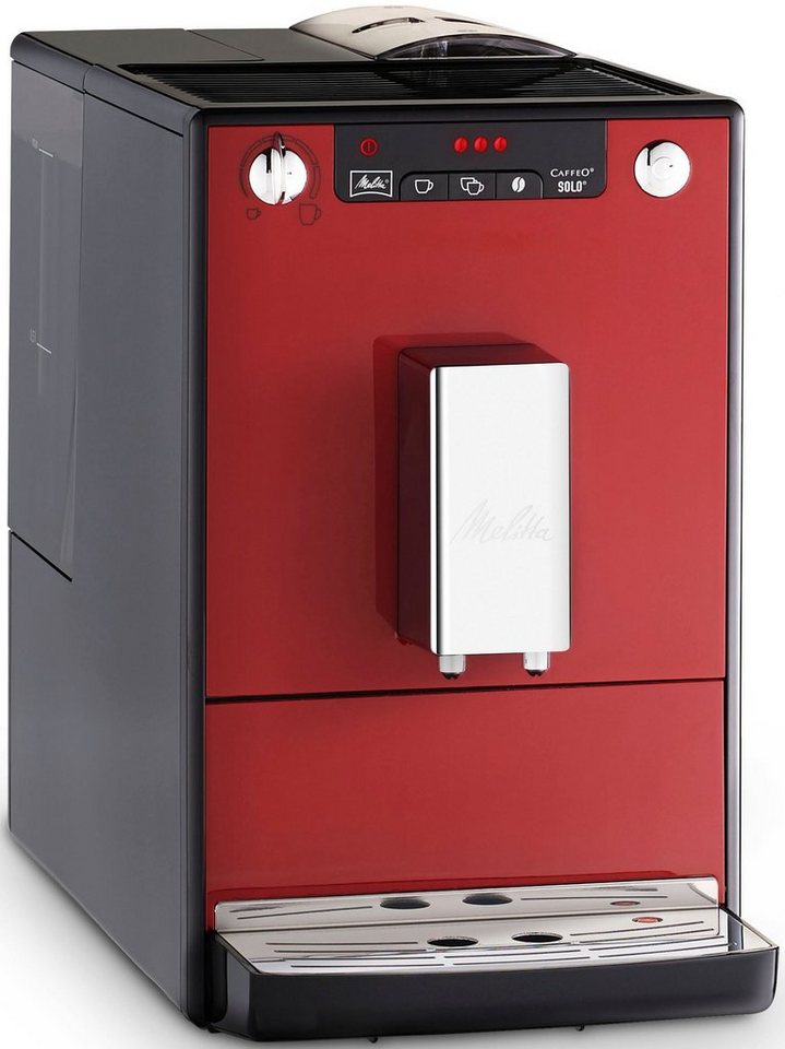 Double befüllen: Café Kaffeevollautomat für breit, Melitta crème Mode & nur Solo® chili-red, Cup 20cm Tassen Espresso, Perfekt 2 zeitgleich E950-204,