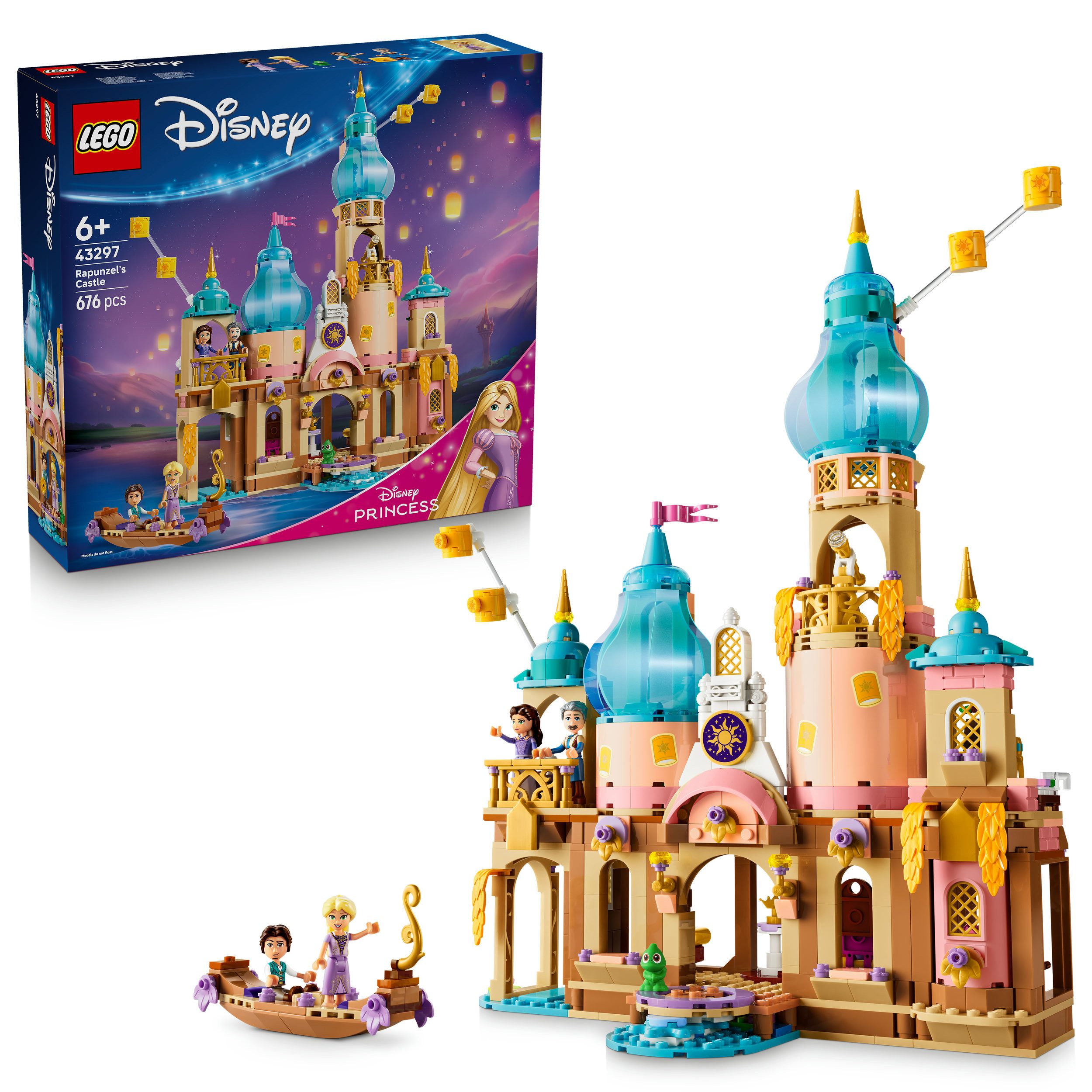 LEGO® Rapunzels Schloss (43297), LEGO Disney Princess Konstruktionsspielsteine, (676 St), Made in Europe