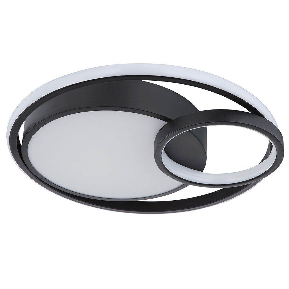 GLOBO LIGHTING LED Deckenleuchte, LED-Leuchtmittel fest verbaut, Warmweiß, LED Deckenlampe Ring Design Wohnzimmerlampe Modern D 40cm