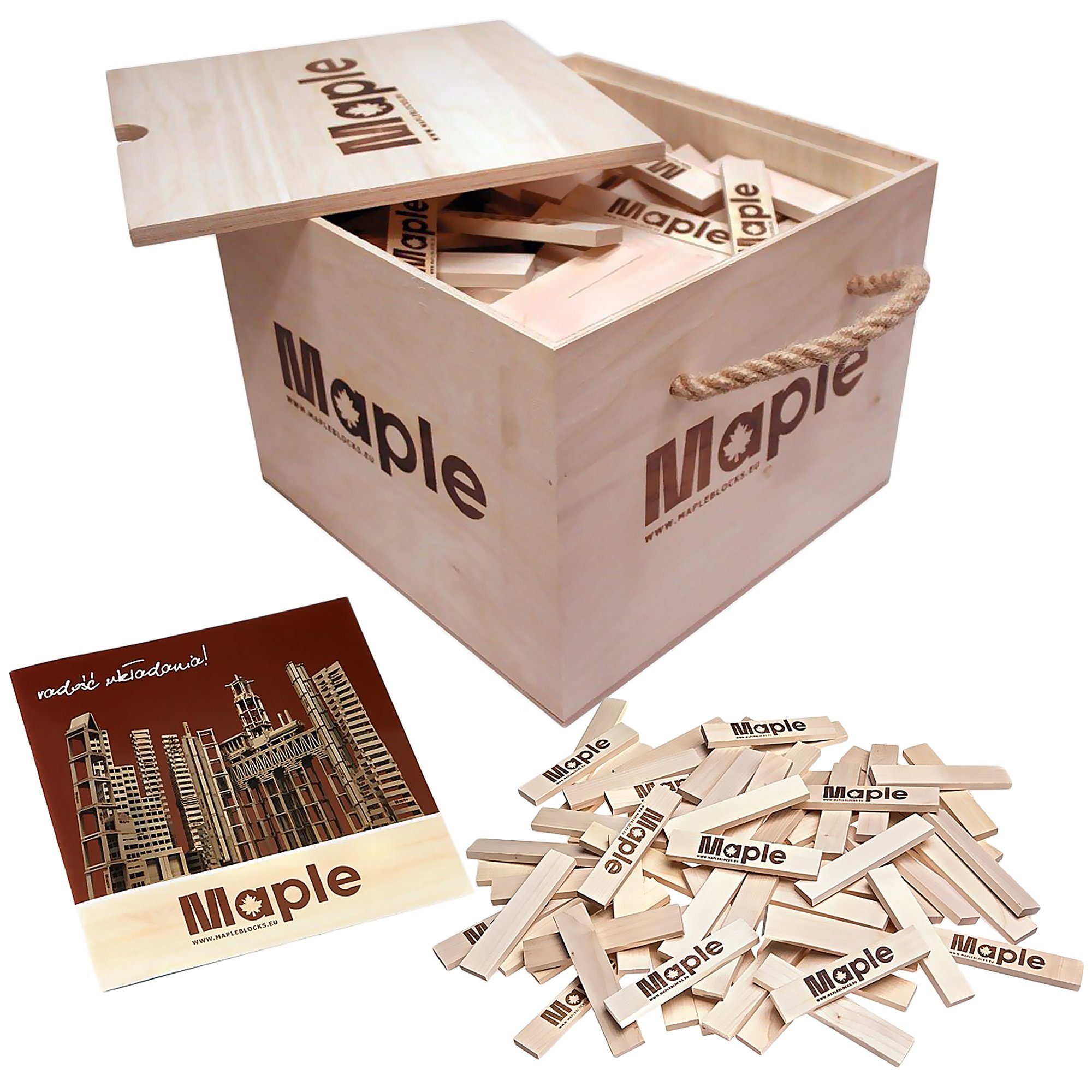 Maple Spielbausteine in verschiende Mengen