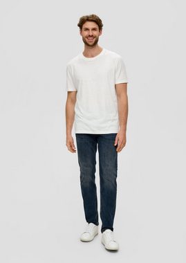 s.Oliver Stoffhose Jeans Nelio / Slim Fit / Mid Rise / Slim Leg Waschung, Label-Patch