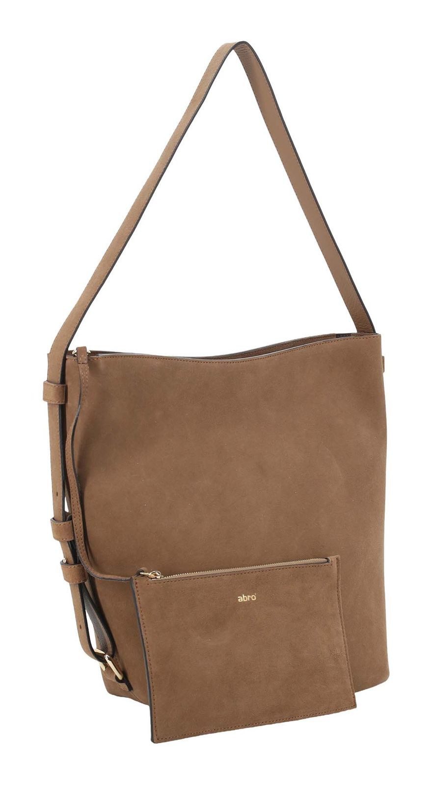 Abro Schultertasche Tote Bag COSMO (Set, 2-tlg), aus echtem Leder