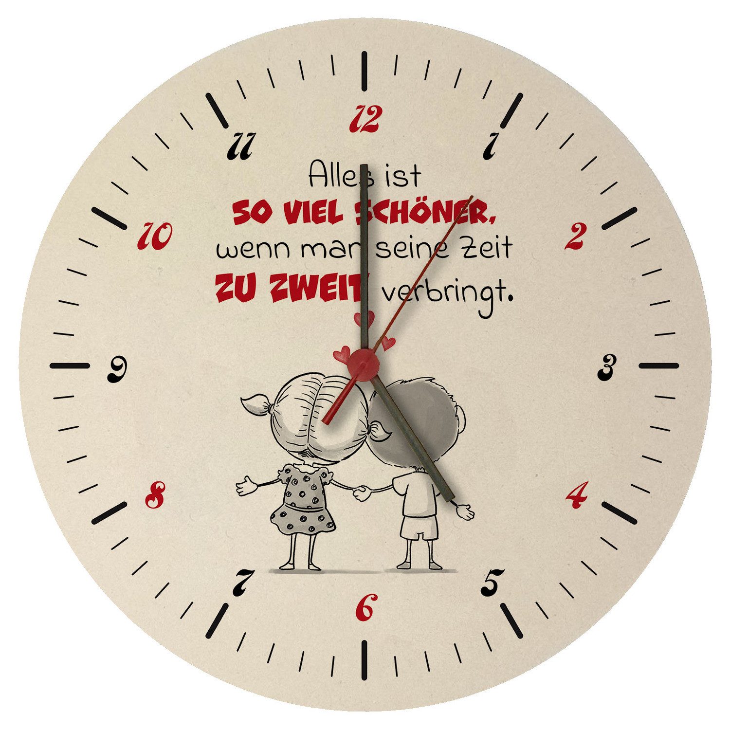 speecheese Wanduhr Alles ist schöner zu günstig online kaufen