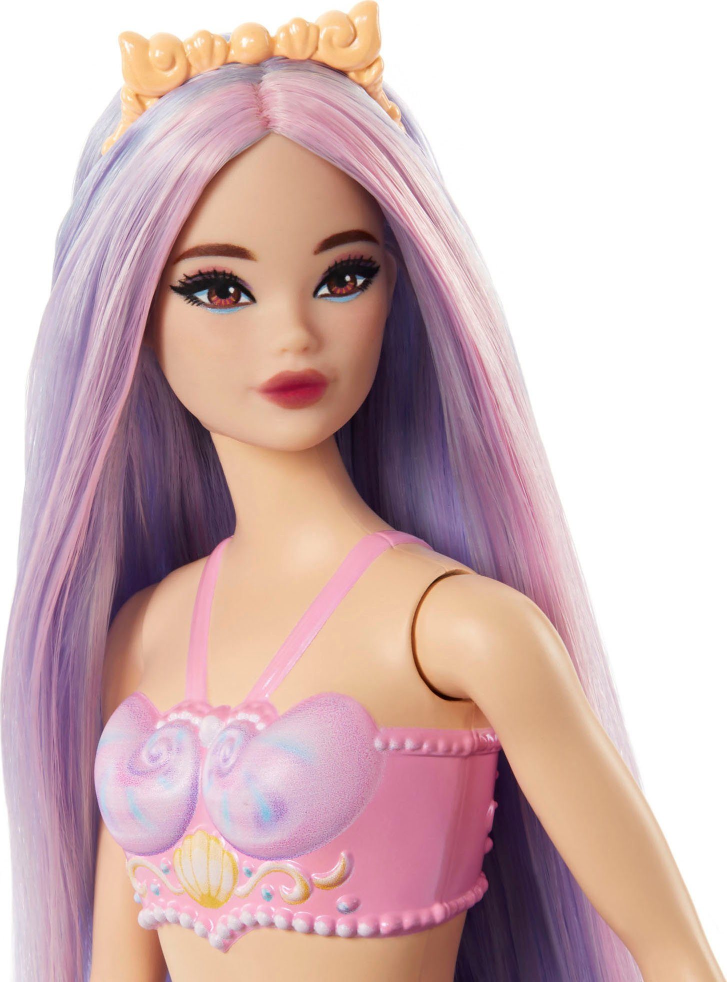 Barbie Meerjungfrauenpuppe Meerjungfrau, mit lilafarbenem Haar günstig online kaufen