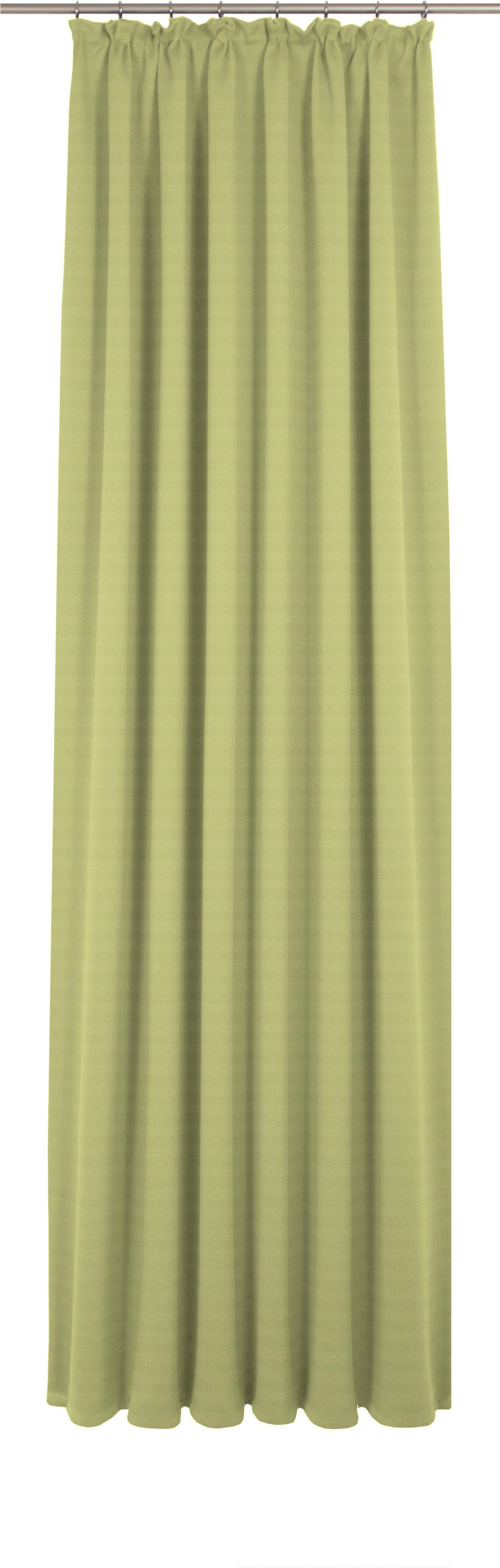 Vorhang Uni Collection blickdicht, light, St), Maß Kräuselband grün Wirth, nach (1