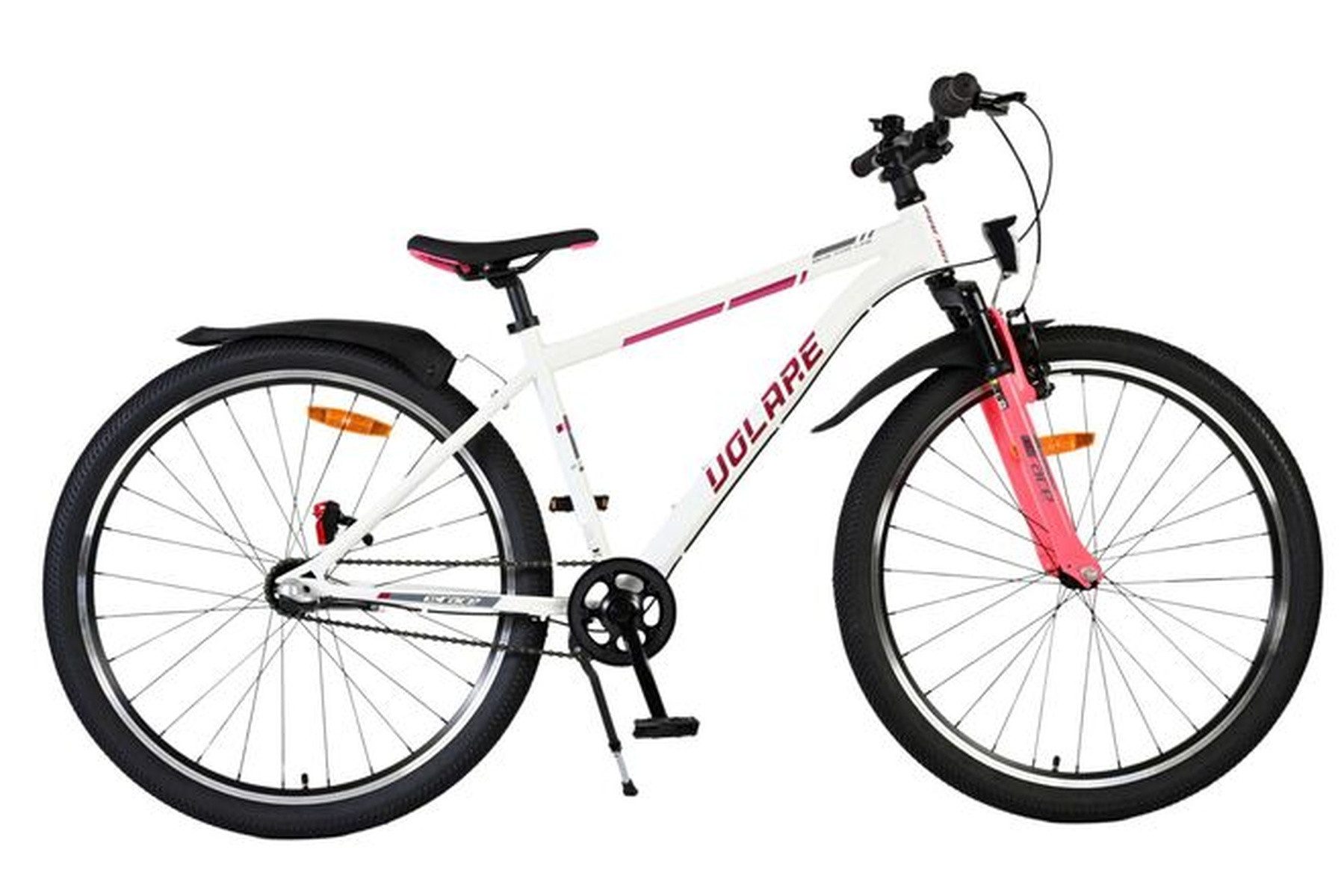 Volare Kinderfahrrad XC Race Kinderfahrrad - 26 Zoll - Nexus 3 - Weiß/Pink, Rücktrittbremse und Handbremse (V‑Bremse vorne), Luftreifen,8 kg