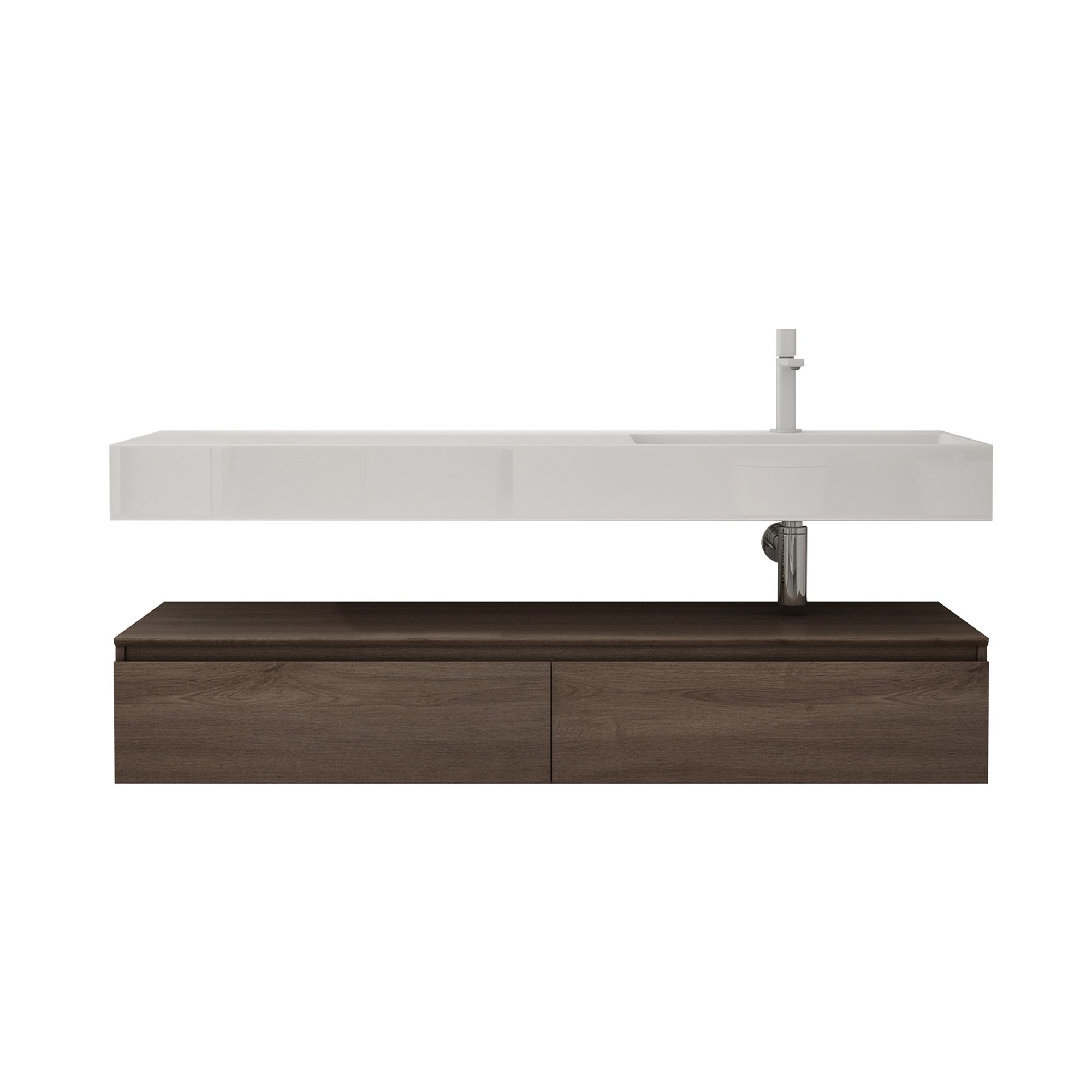 doporro Badmöbel-Set Waschtisch mit Unterschrank 150cm günstig online kaufen