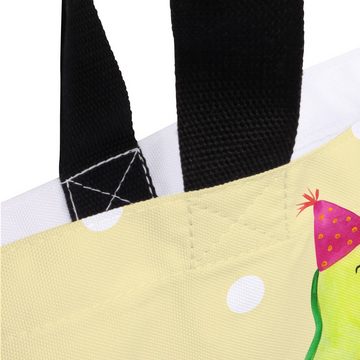 Mr. & Mrs. Panda Shopper Avocado Party Zeit - Gelb Pastell - Geschenk, Glücklich, Tasche, Vegg (1-tlg), Einzigartige Designs