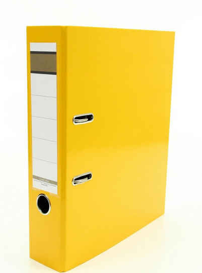 Livepac Office Aktenordner 5x Livepac Caribic Glanz-Ordner / DIN A4 / 75mm breit / Farbe: gelb