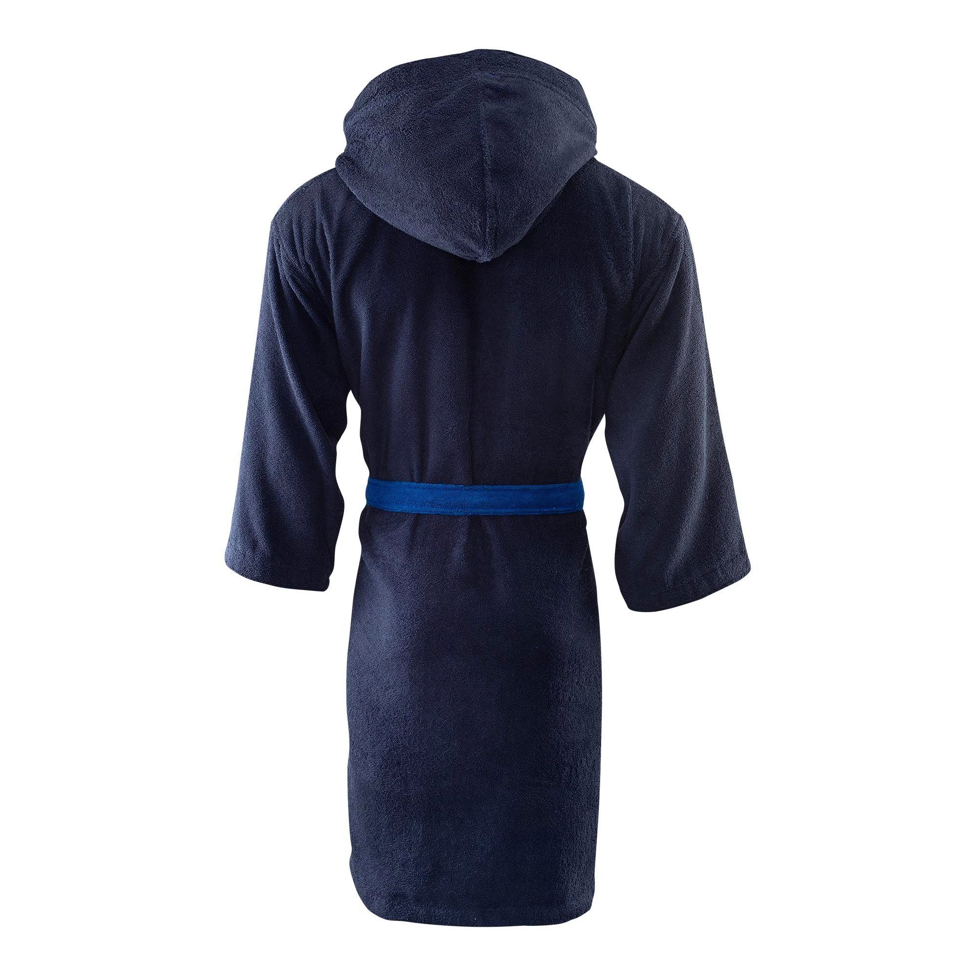 FC Schalke 04 Unisex-Bademantel Bademantel navy Kapuze, Langform, Baumwolle günstig online kaufen