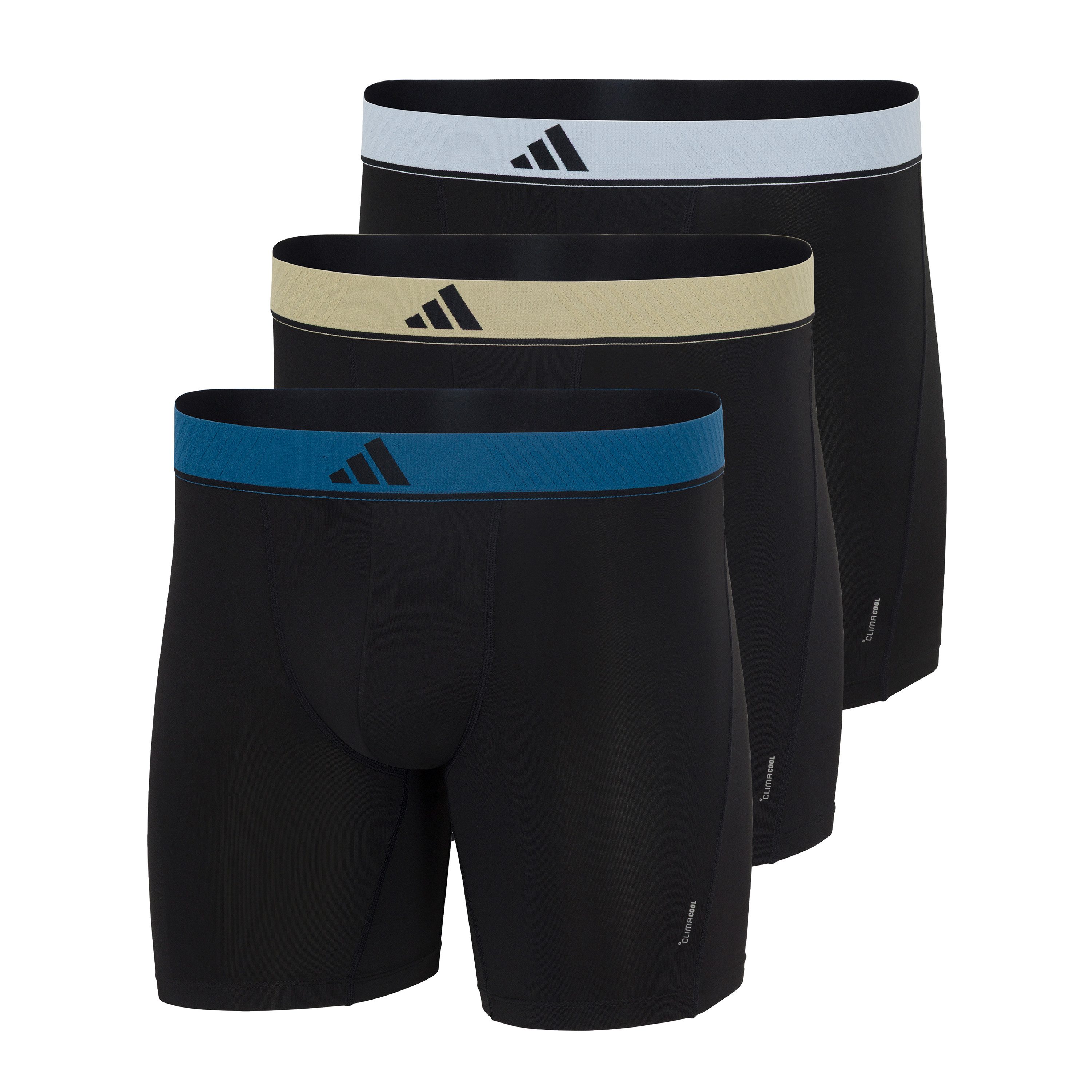 adidas Sportswear Boxer Active Micro Flex (3er Pack) Logo-Bund, elastisch, Mikrofaser, ohne Eingriff