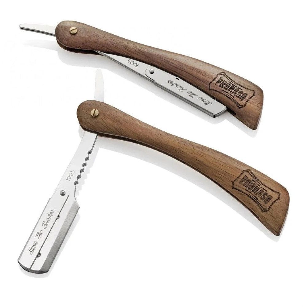 Körperrasierer Proraso - Rasiermesser mit Holzgriff - Save the Barber Shavette