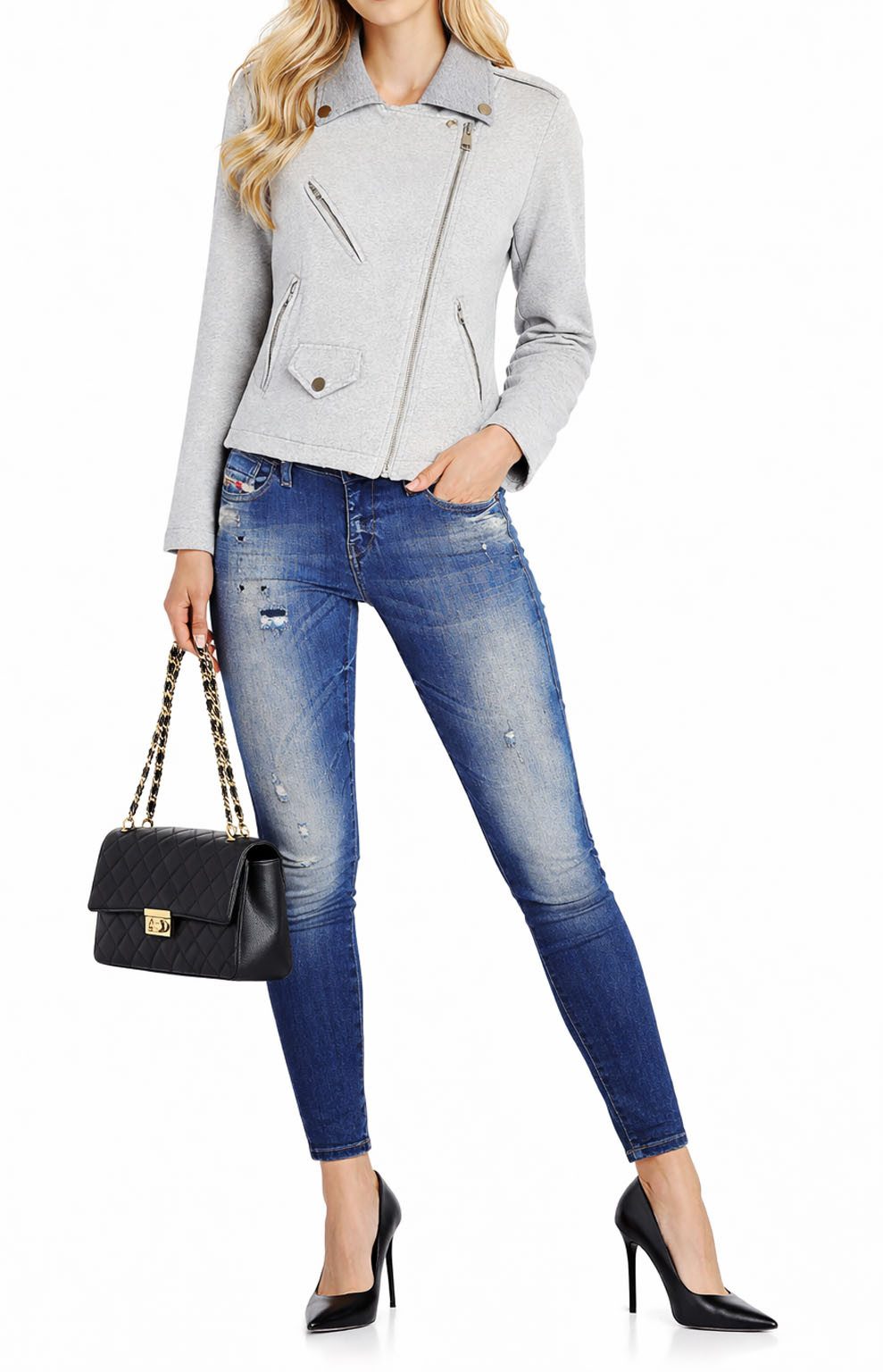 Diesel Bikerjacke Diesel G-Lupus Giacca Heavy