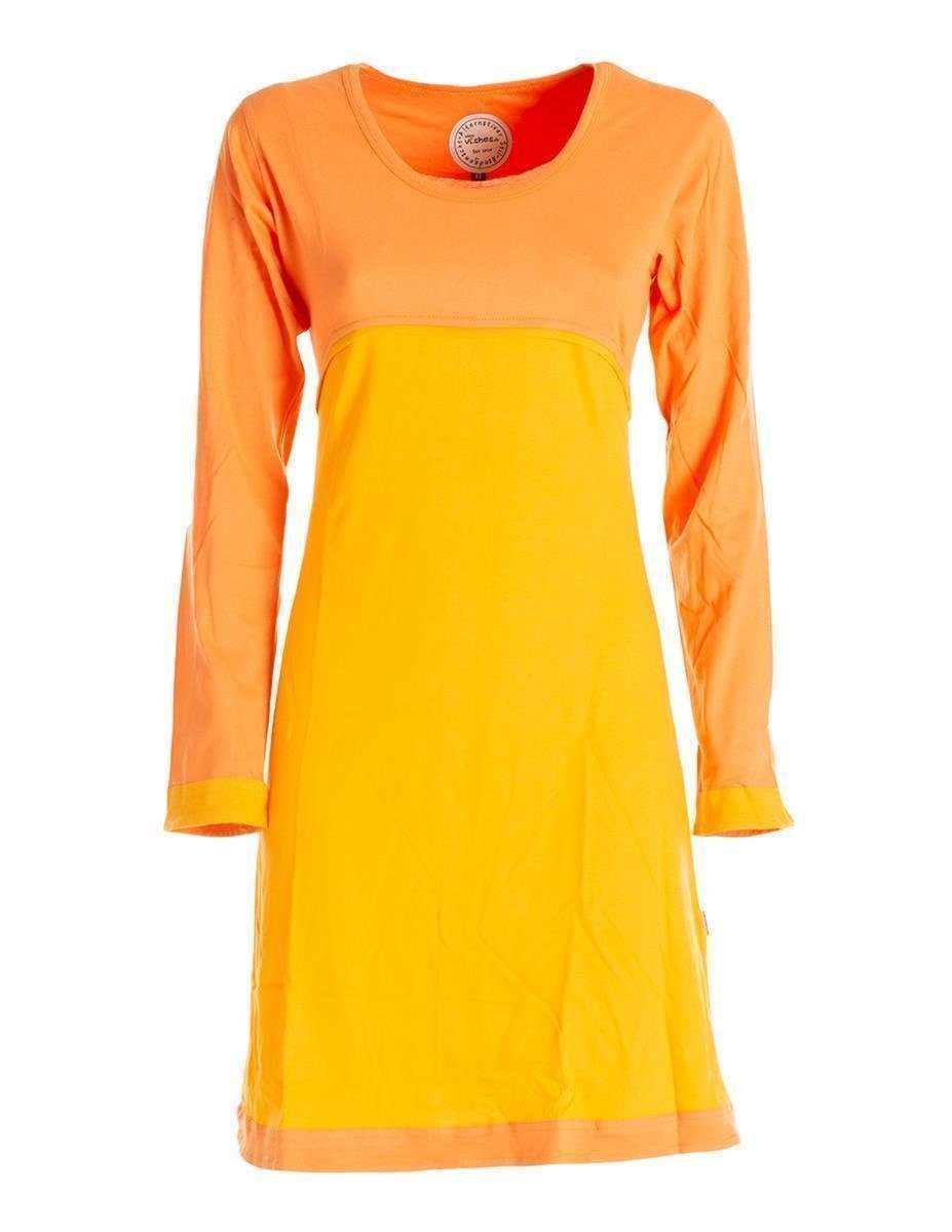 Vishes Jerseykleid Langarm Damen Kleid Longshirt günstig online kaufen