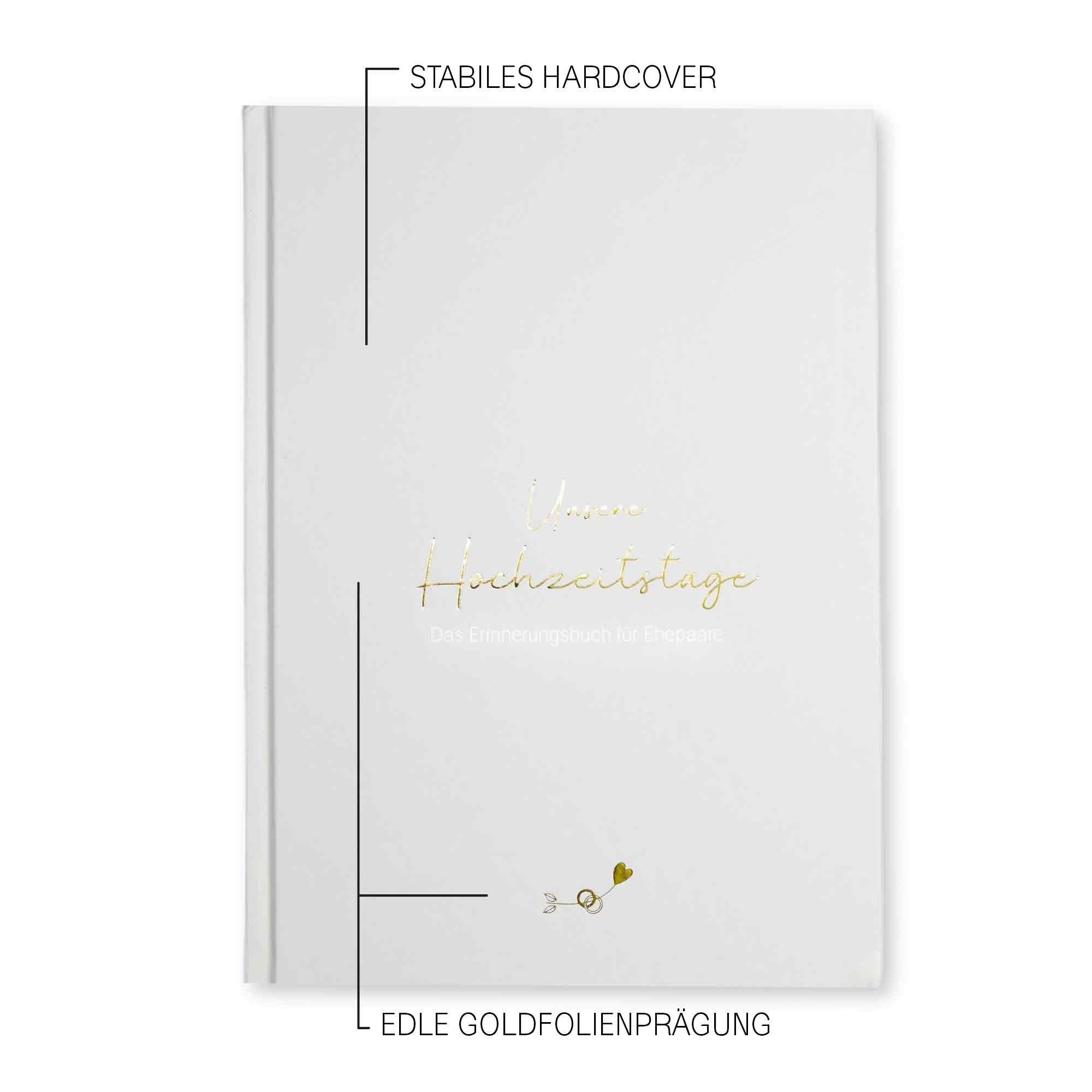 LEAF & GOLD Tagebuch Hochzeitstage Tagebuch Erinnert euch gemeinsam