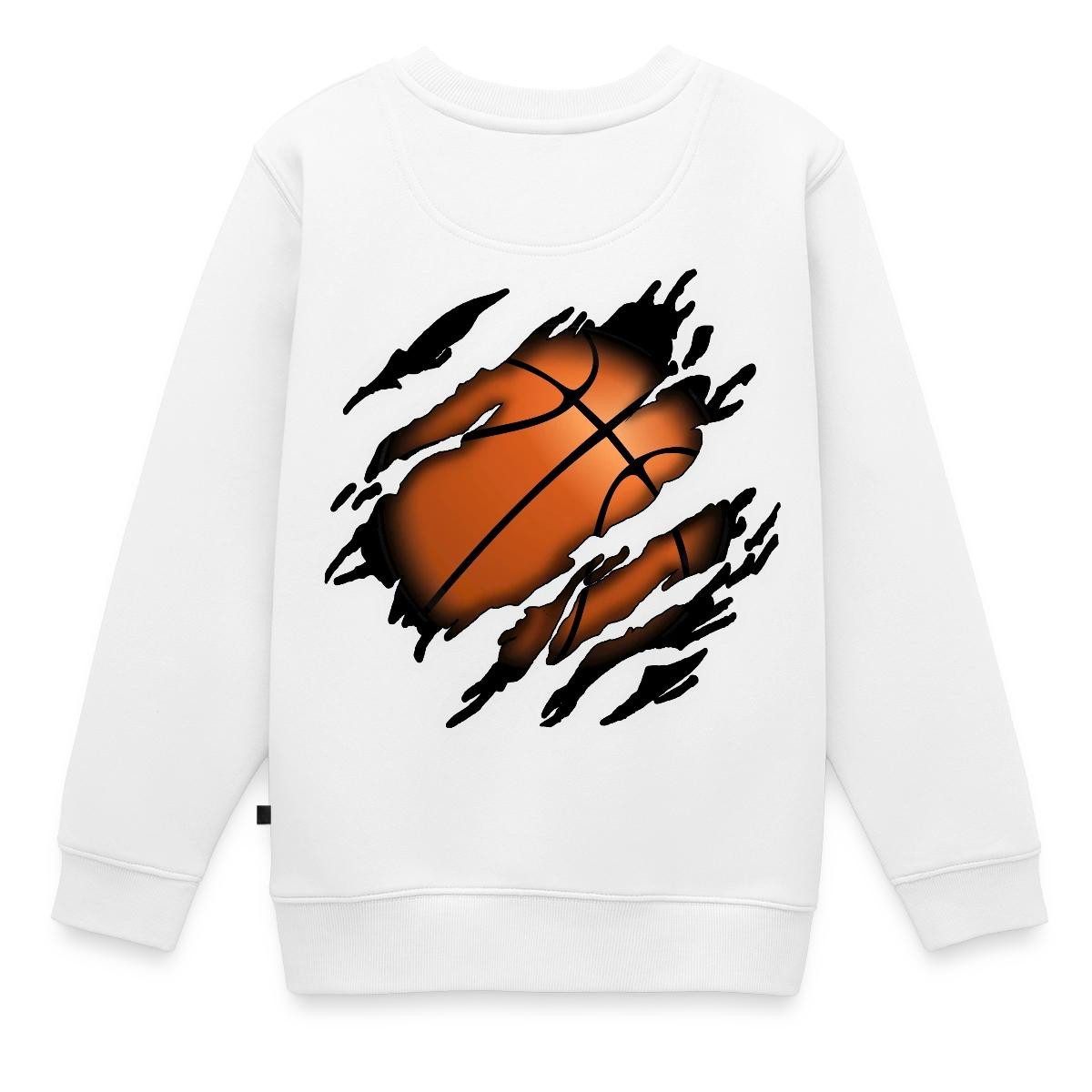 Spreadshirt Sweatshirt Basketball Geschenke Ball Sport Basketball Geschenkideen Kinder Premiu (1-tlg)