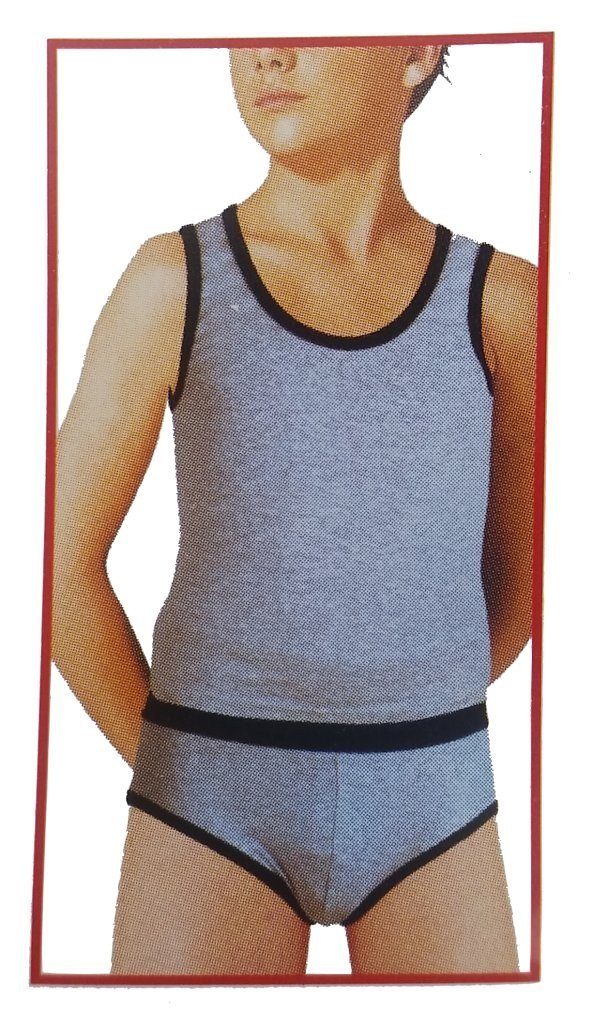 Fashion Boy Unterhemd 2er Pck. Jungen Garnitur, Unterhemd + Slip JS1106 (Packung, 2er-Pack)