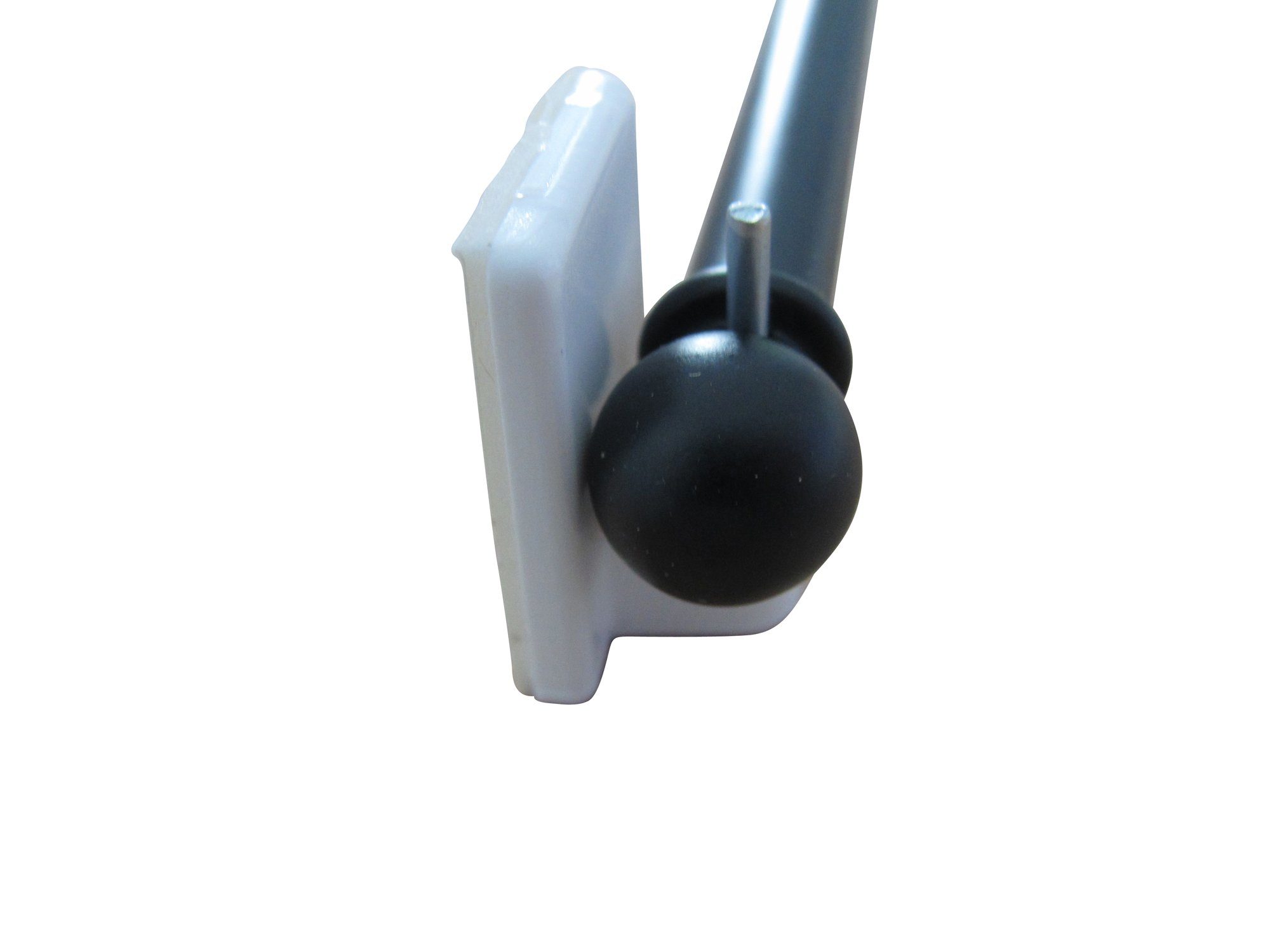 rewagi Vitragenstange 1 Vitragenstange mit 2 Klebehaken & 2 Metallhaken, Farbe schwarz - ausziehbar Ø 8mm, Länge: 30-40 cm, 40-60 cm, 60-90cm, 90- 130 cm