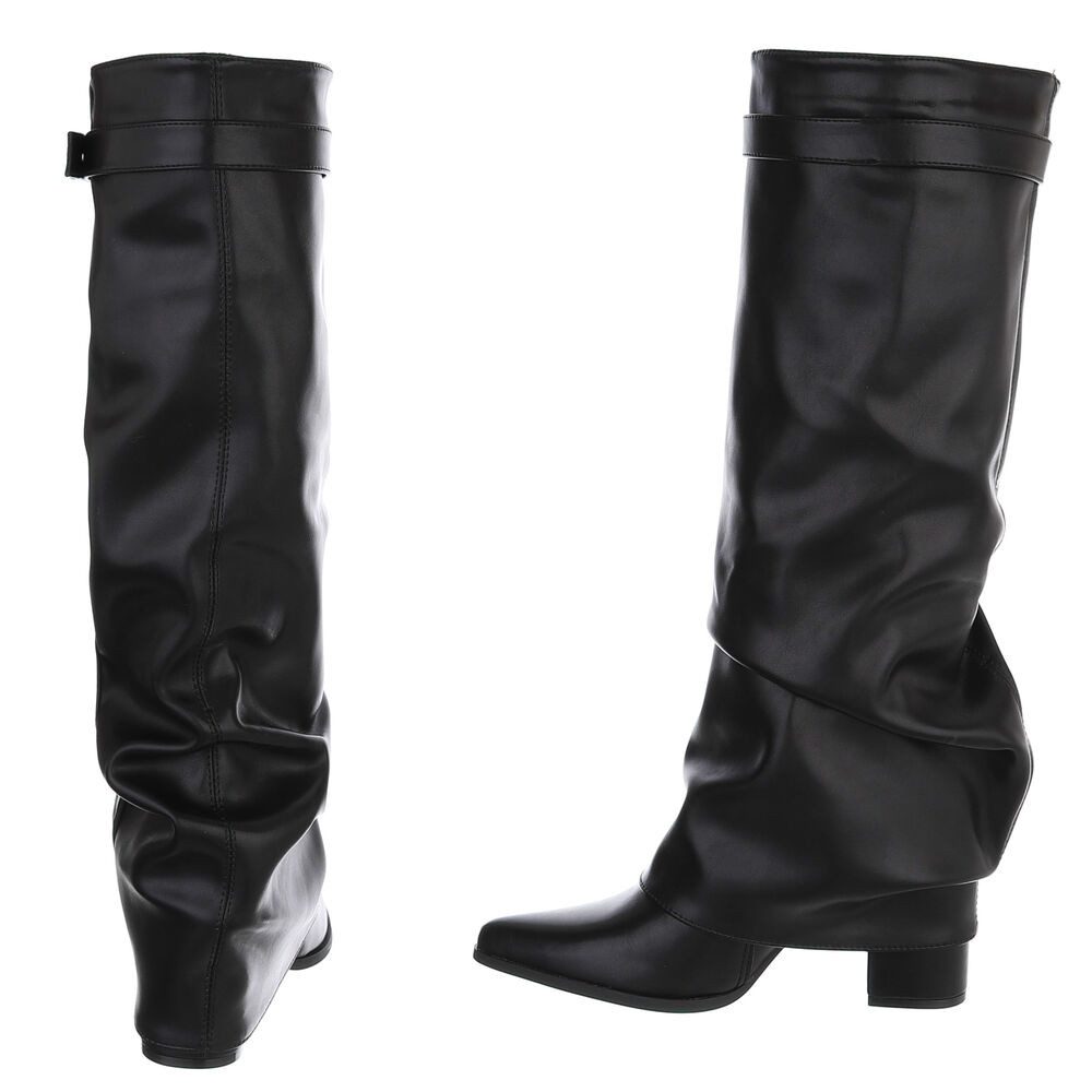 Ital-Design Elegante Stiefel mit hochwertigem Material und bequemem Design High-Heel-Stiefel – Bild 5 von 5