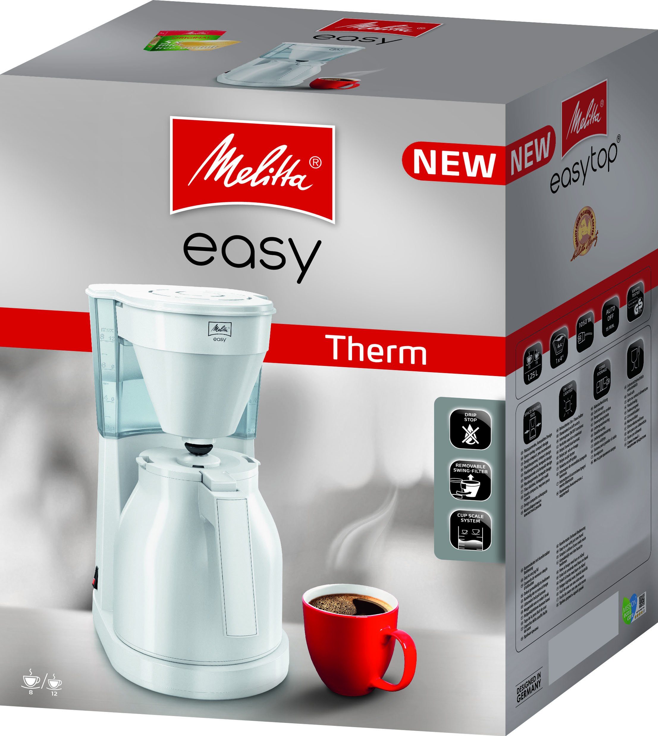 Melitta Filterkaffeemaschine Easy Therm 1023-05, Papierfilter 1x4