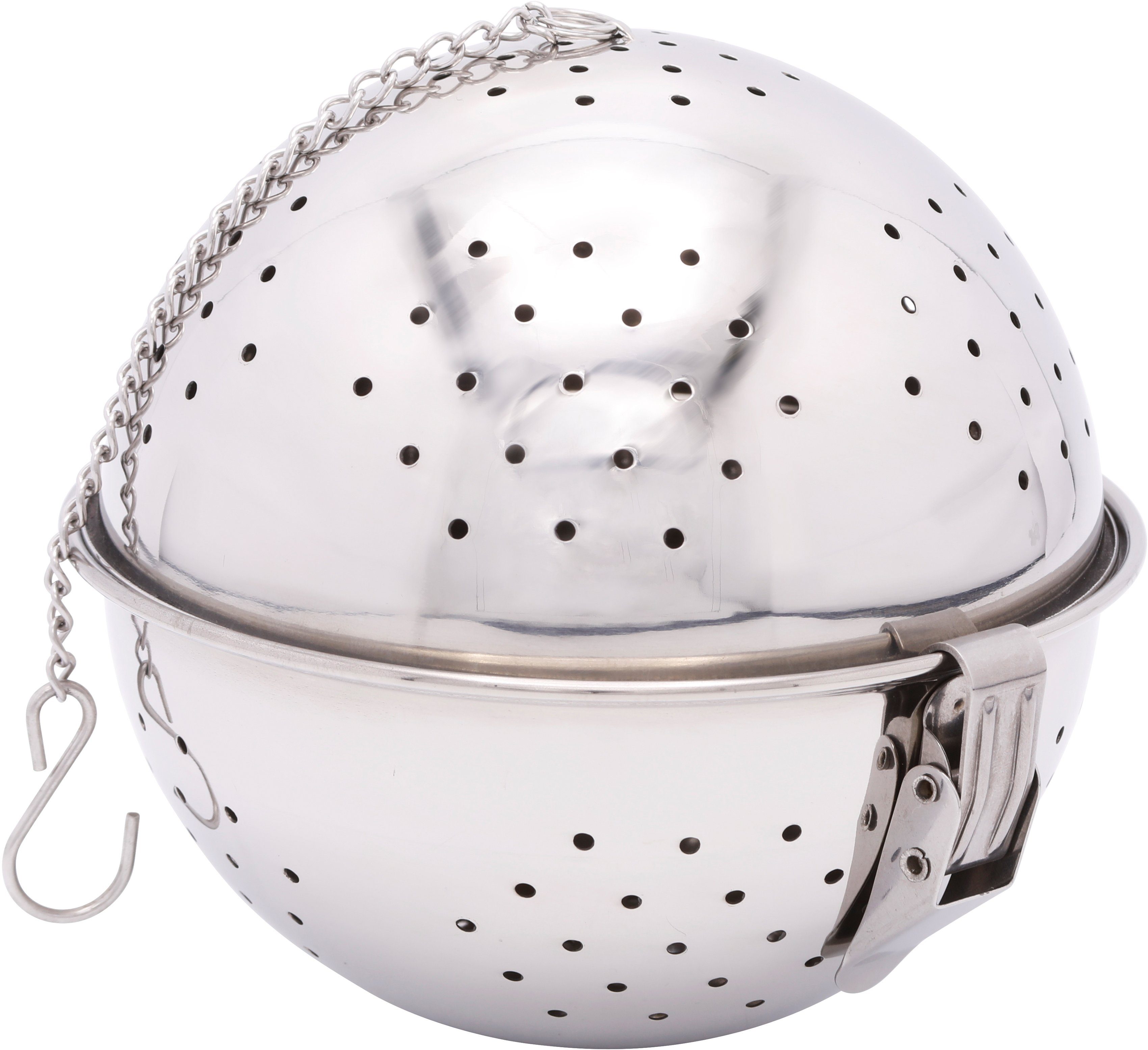 GSD HAUSHALTSGERÄTE Teesieb, Edelstahl, (Reiskugel), auch ideal als Gewürzkugel zu verwenden, Edelstahl
