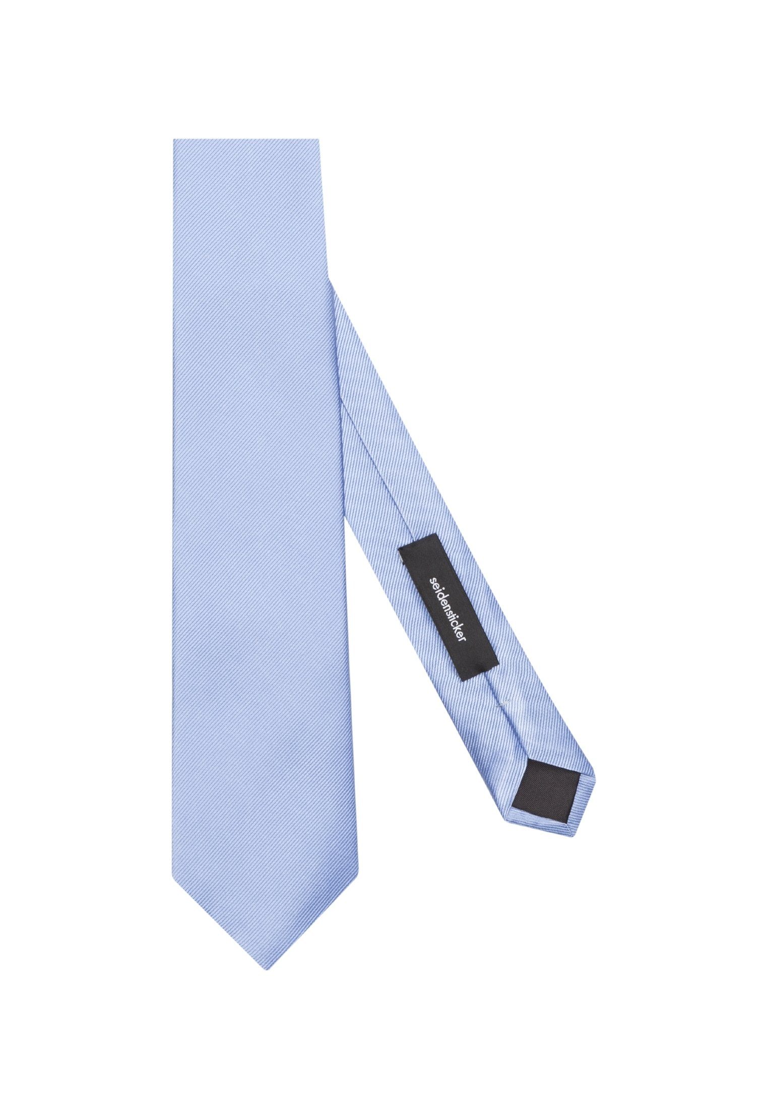 seidensticker Krawatte Schwarze Uni Blau (7cm) Breit Rose
