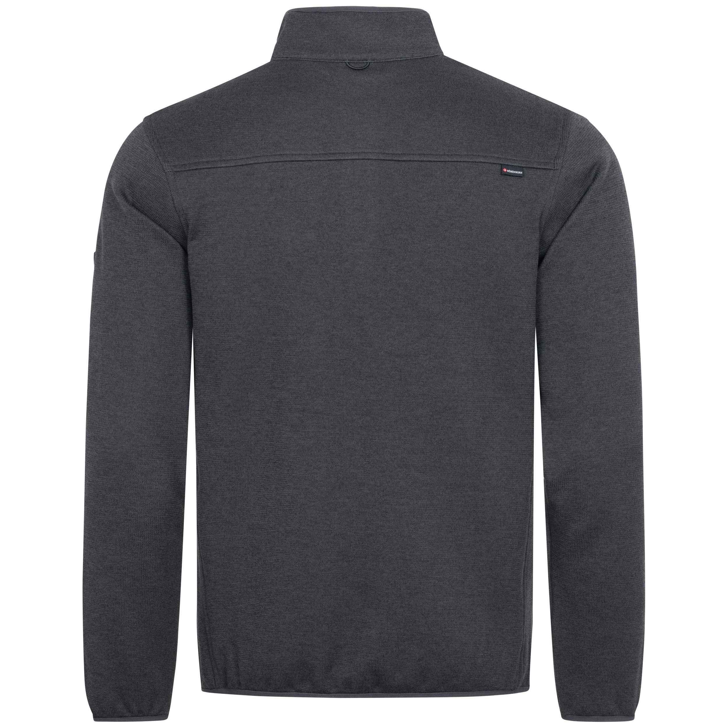 Höhenhorn Fleecepullover Swissfels Herren Strickfleece Pullover Sweatshirt 1/4 Zip für Männer Microfleece-Innenseite, Atmungsaktiv