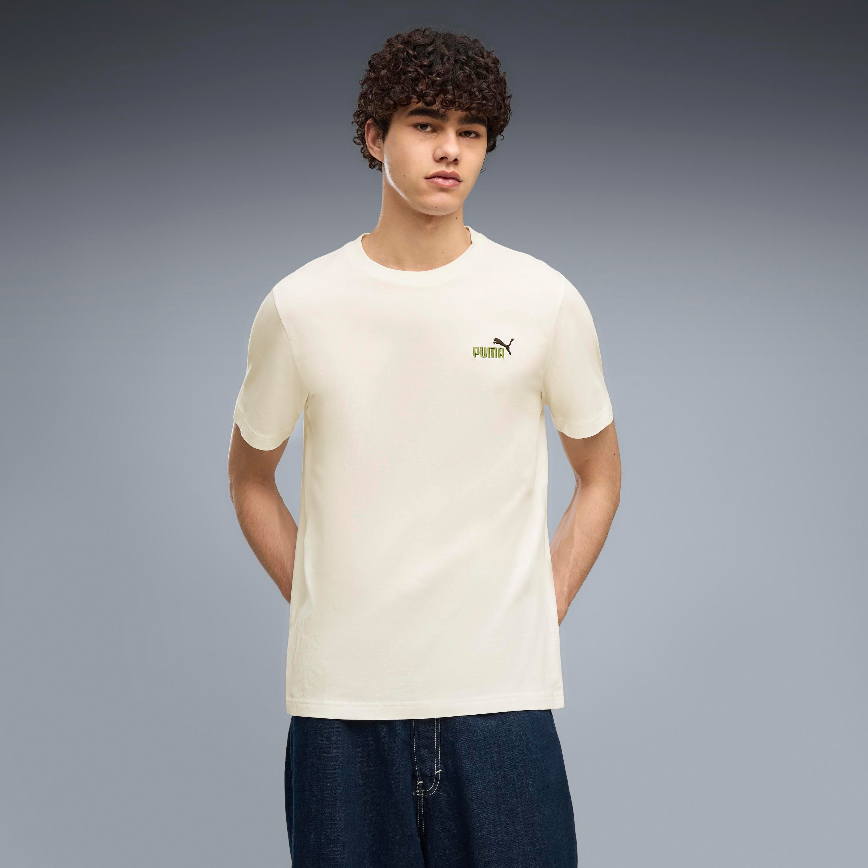 PUMA T-Shirt GRAPHICS 2 COLOR SMALL NO 1 LOGO TEE mit Rundhalsausschnitt, mit Kurzarm, mit Print-Applikation