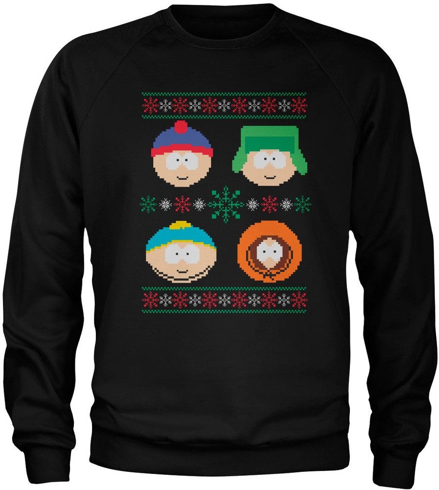 South Park Rundhalspullover South Park 8-bit Christmas Pattern Sweatshirt