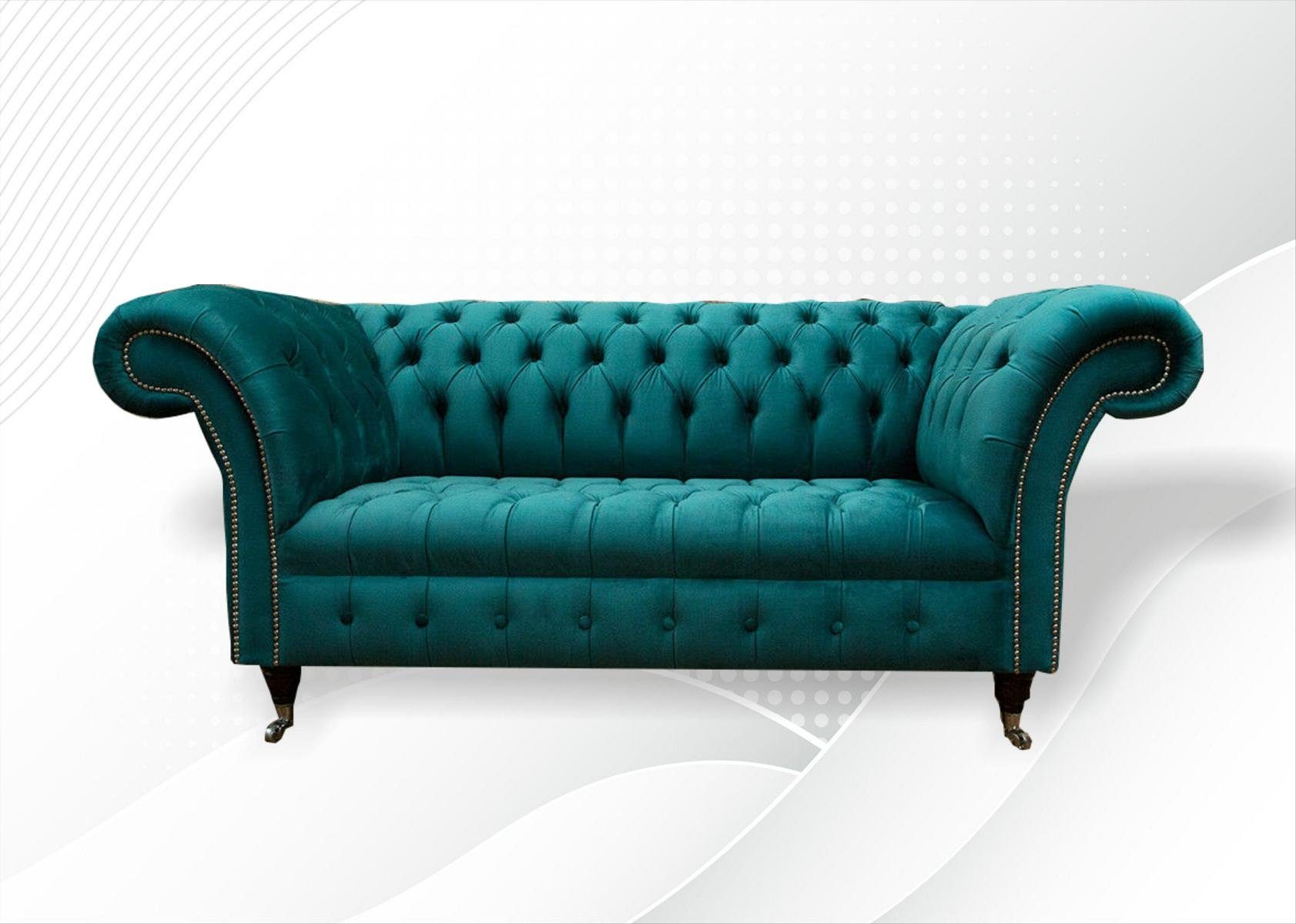 JVmoebel Chesterfield-Sofa, Chesterfield 2 Sitzer Couch 185 Sofa Design cm